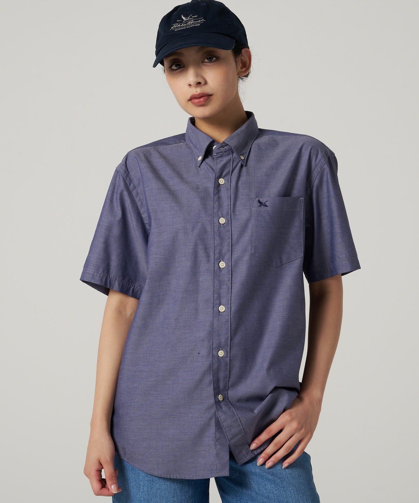 オックスフォード ボタンダウン 半袖シャツ/OXFORD SS BD SHIRT