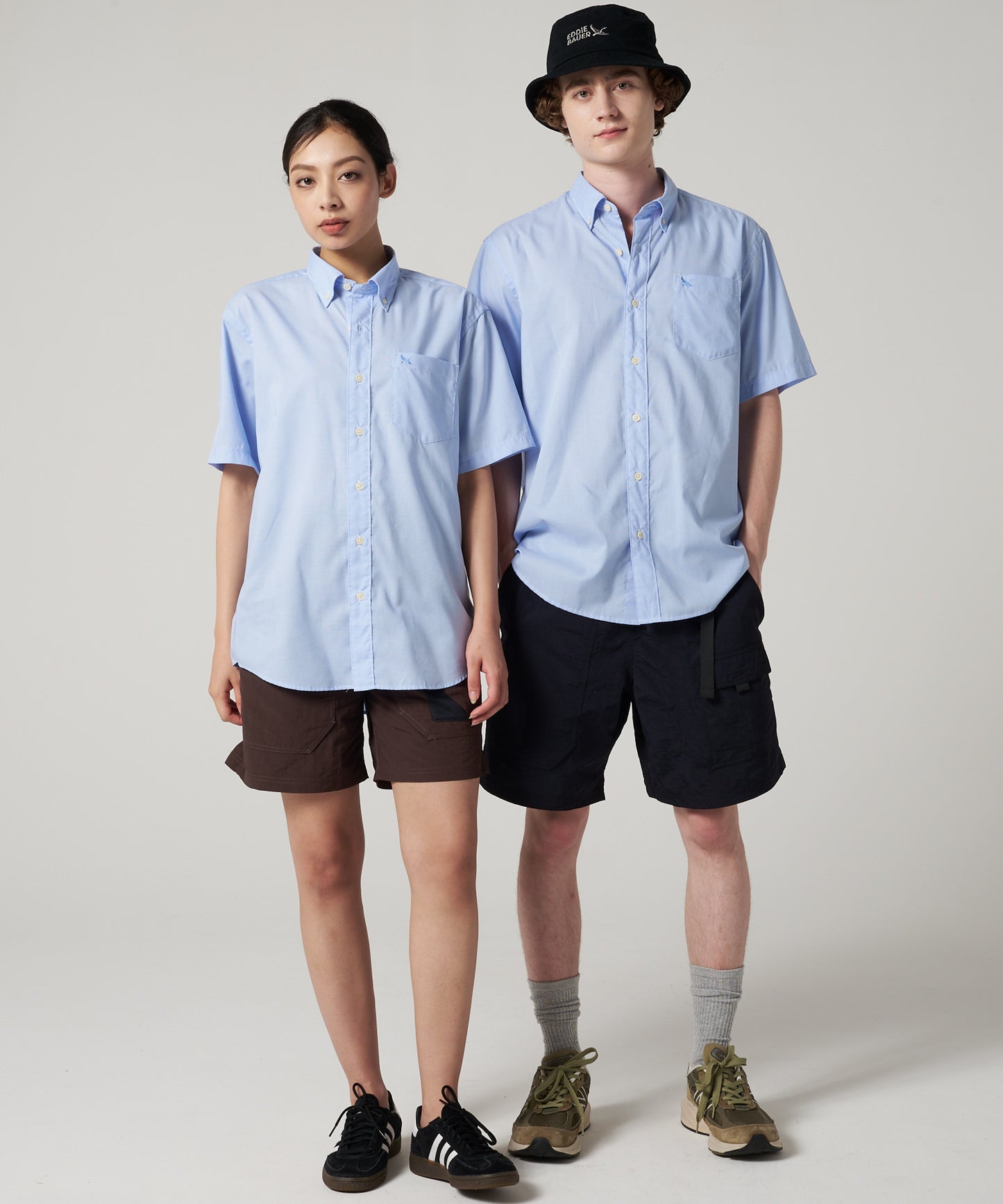 刺繍 ボタンダウン 半袖シャツ/EMB SSBD SHIRT