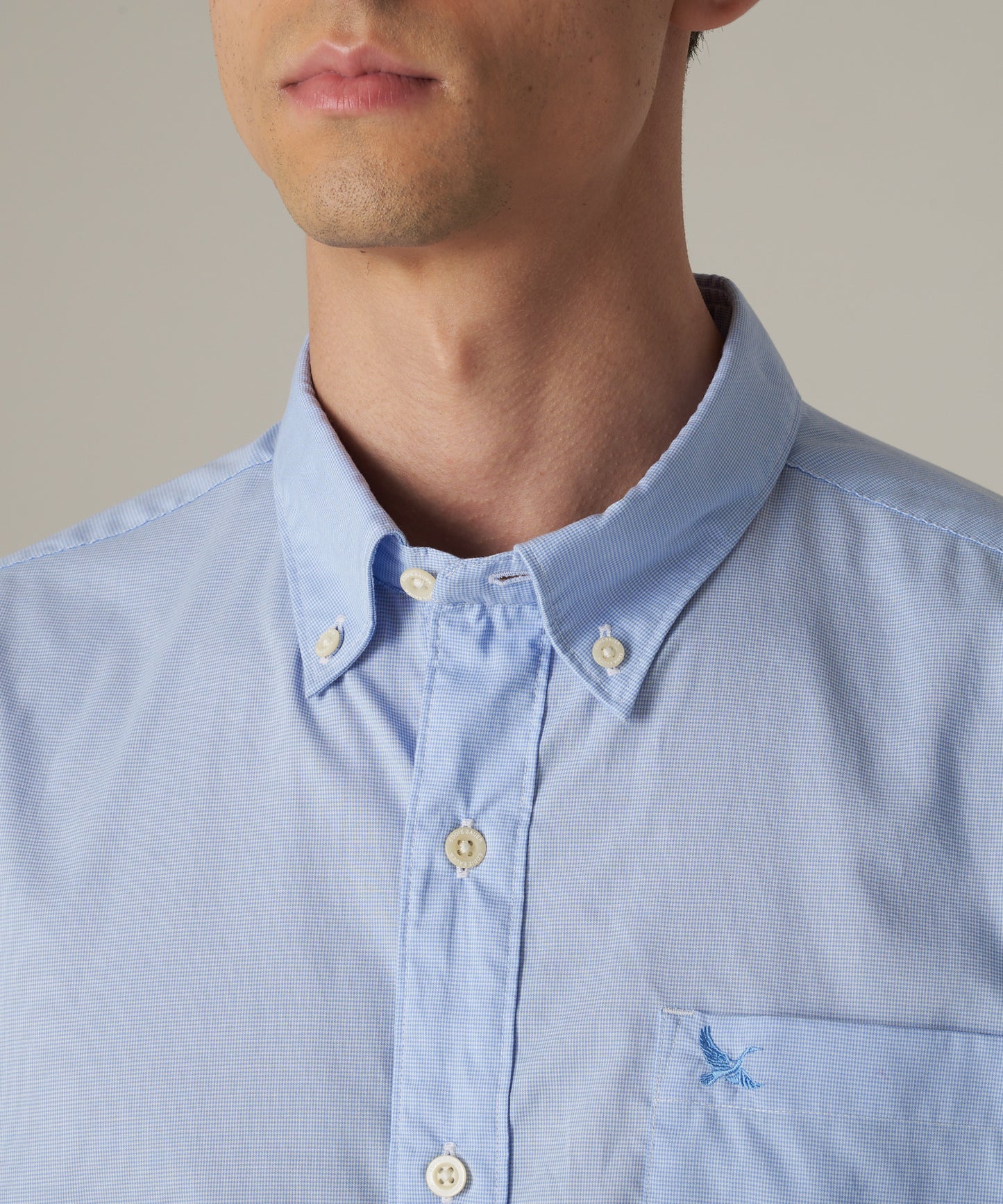 刺繍 ボタンダウン 半袖シャツ/EMB SSBD SHIRT