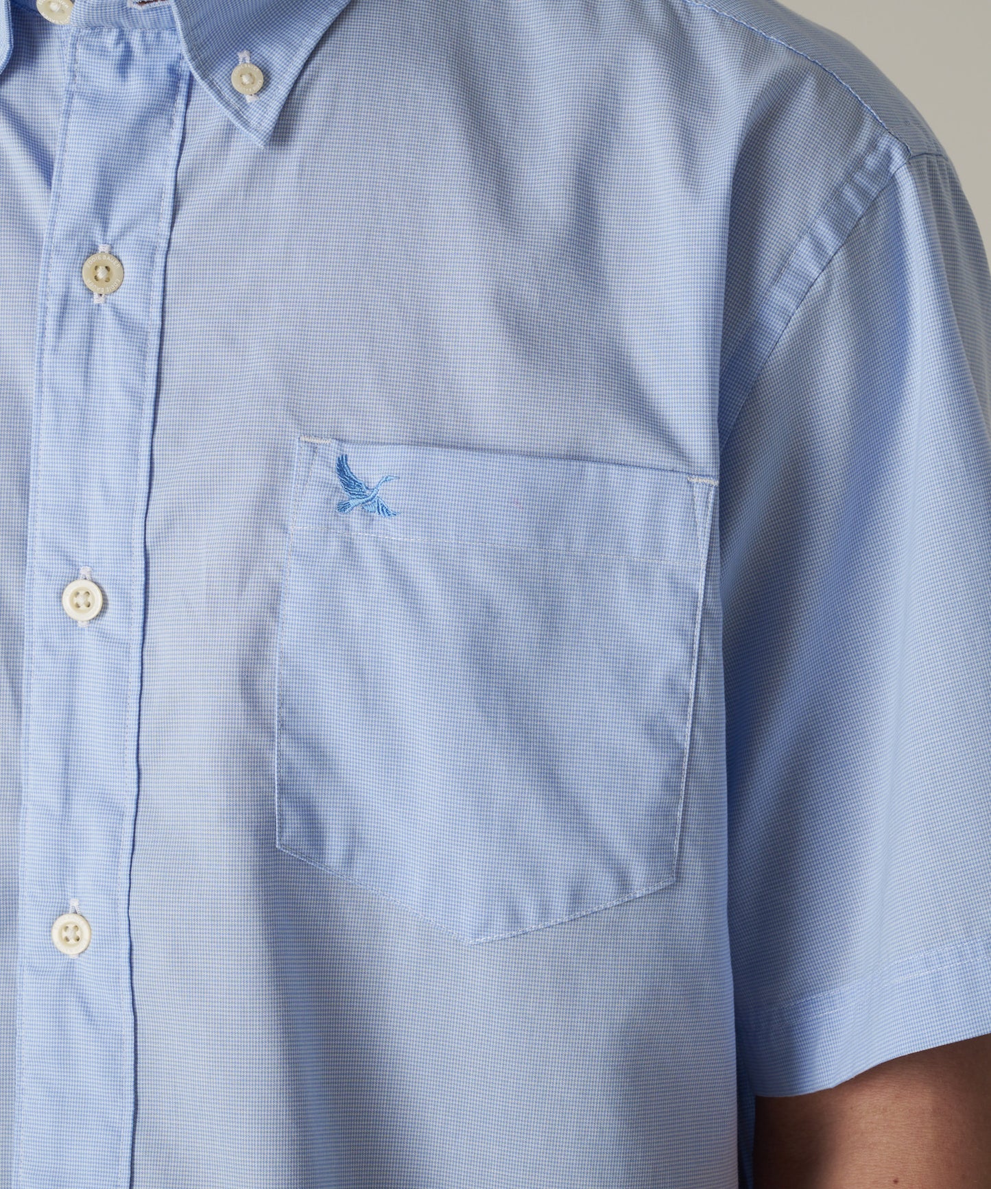 刺繍 ボタンダウン 半袖シャツ/EMB SSBD SHIRT