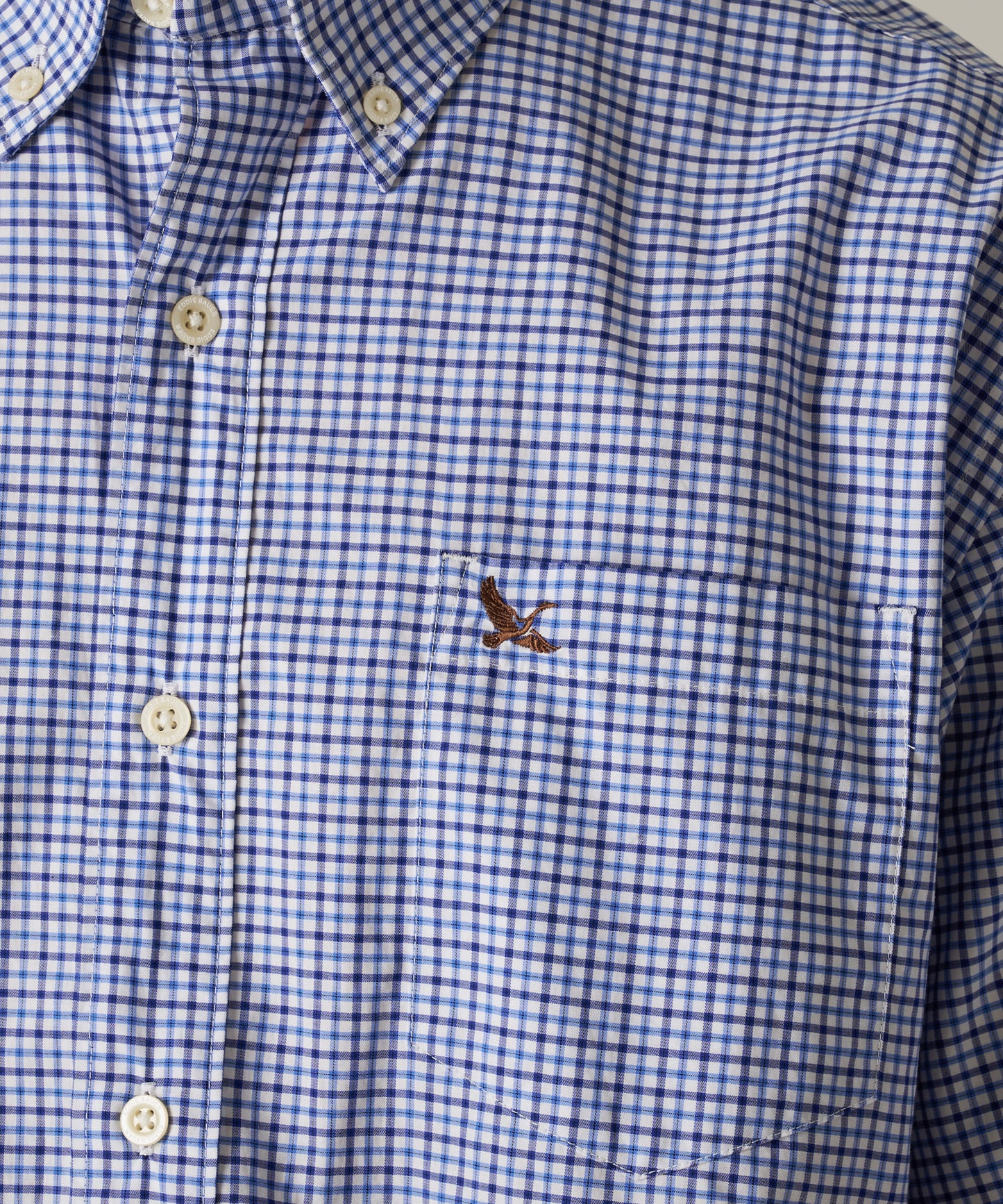 刺繍 ボタンダウン 半袖シャツ/EMB SSBD SHIRT
