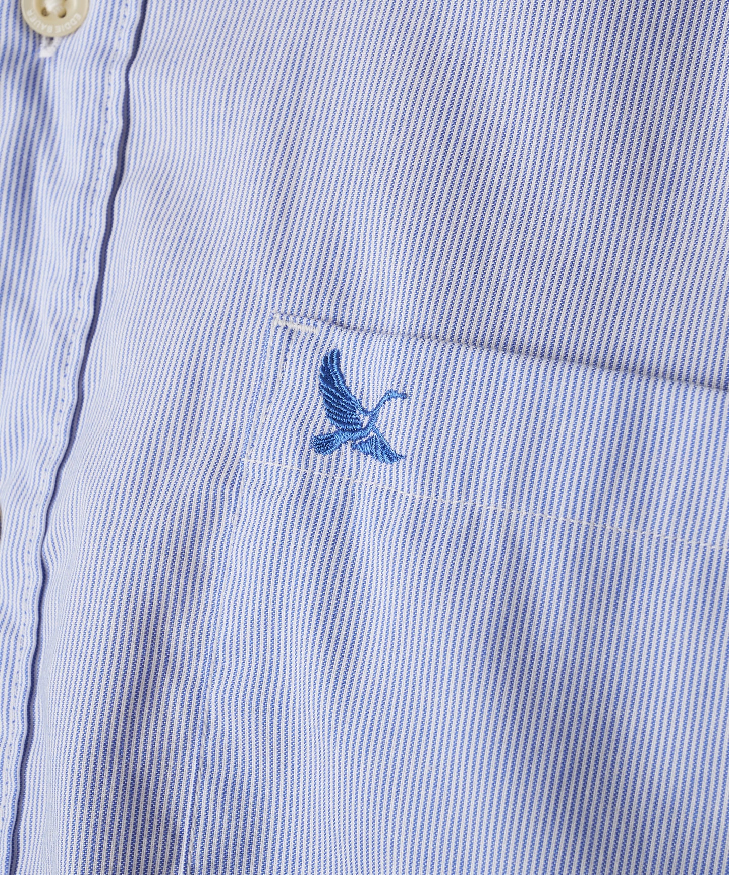 ストライプ 刺繍 ブロード半袖シャツ/STRIPE EMB SS BD SHIRT