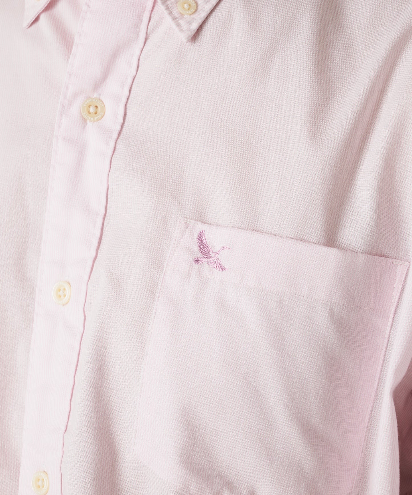 ストライプ 刺繍 ブロード半袖シャツ/STRIPE EMB SS BD SHIRT