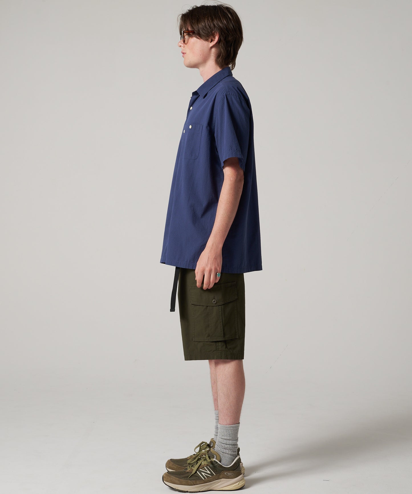 シアサッカー 半袖シャツ/SEERSUCKER S/S SHIRT