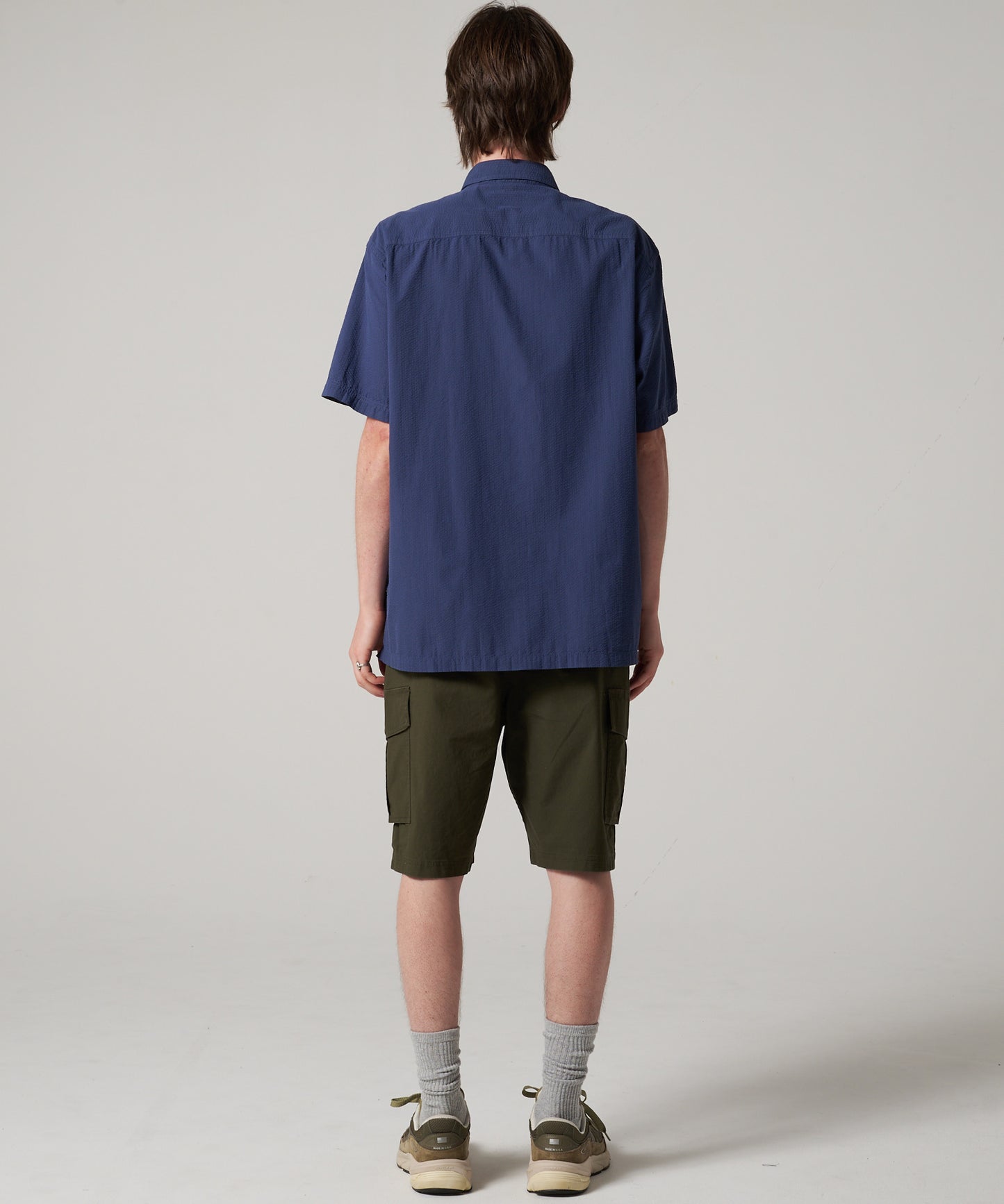 シアサッカー 半袖シャツ/SEERSUCKER S/S SHIRT