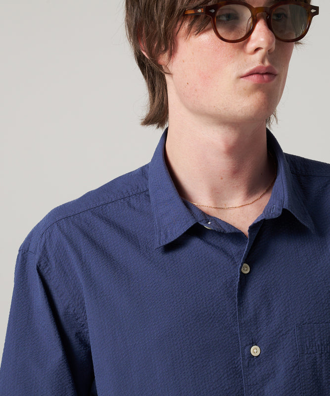 シアサッカー 半袖シャツ/SEERSUCKER S/S SHIRT