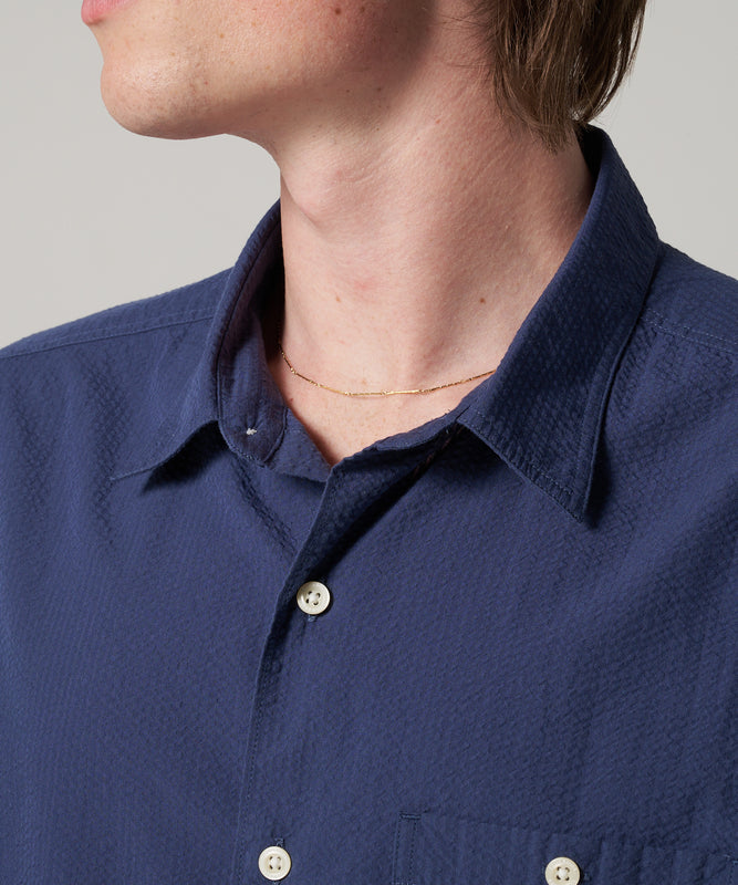 シアサッカー 半袖シャツ/SEERSUCKER S/S SHIRT