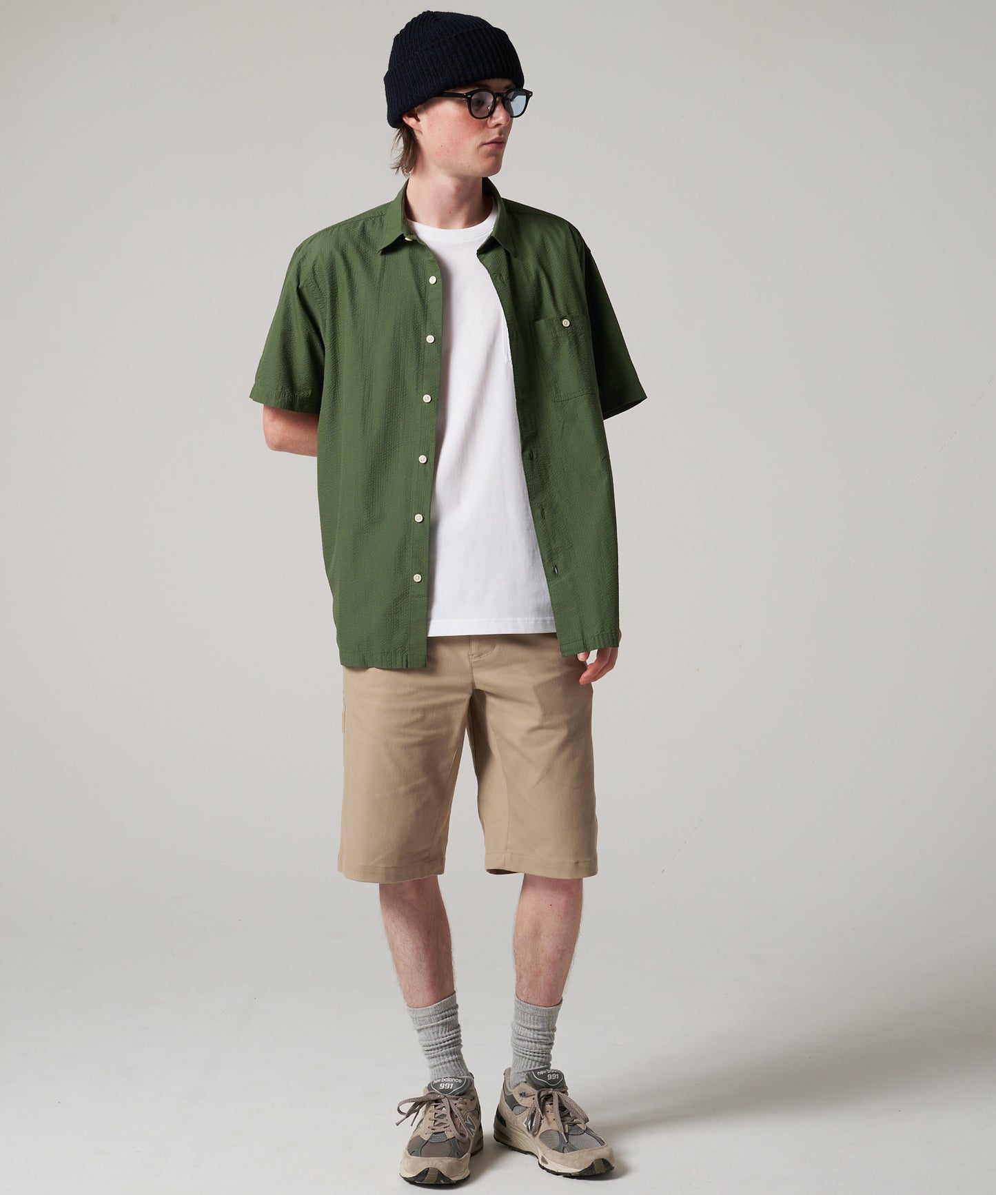 シアサッカー 半袖シャツ/SEERSUCKER S/S SHIRT