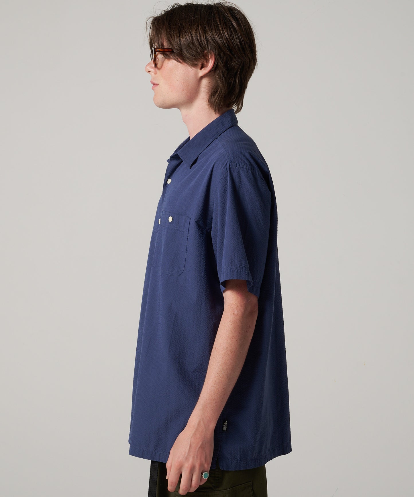 シアサッカー 半袖シャツ/SEERSUCKER S/S SHIRT