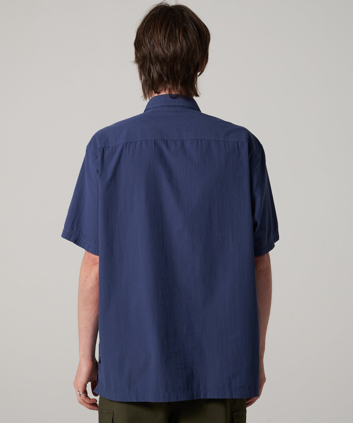 シアサッカー 半袖シャツ/SEERSUCKER S/S SHIRT