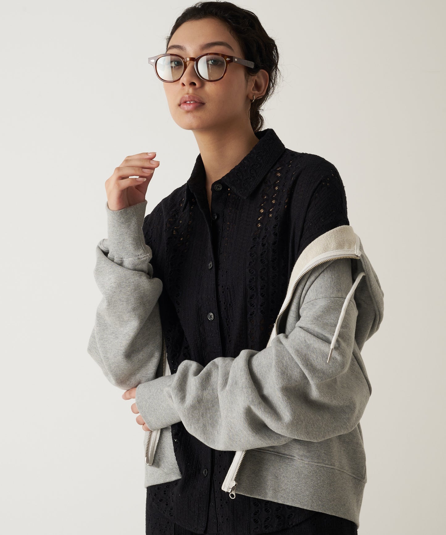 シーサイドレース 半袖シャツ/SEASIDE LACE SS SHIRT