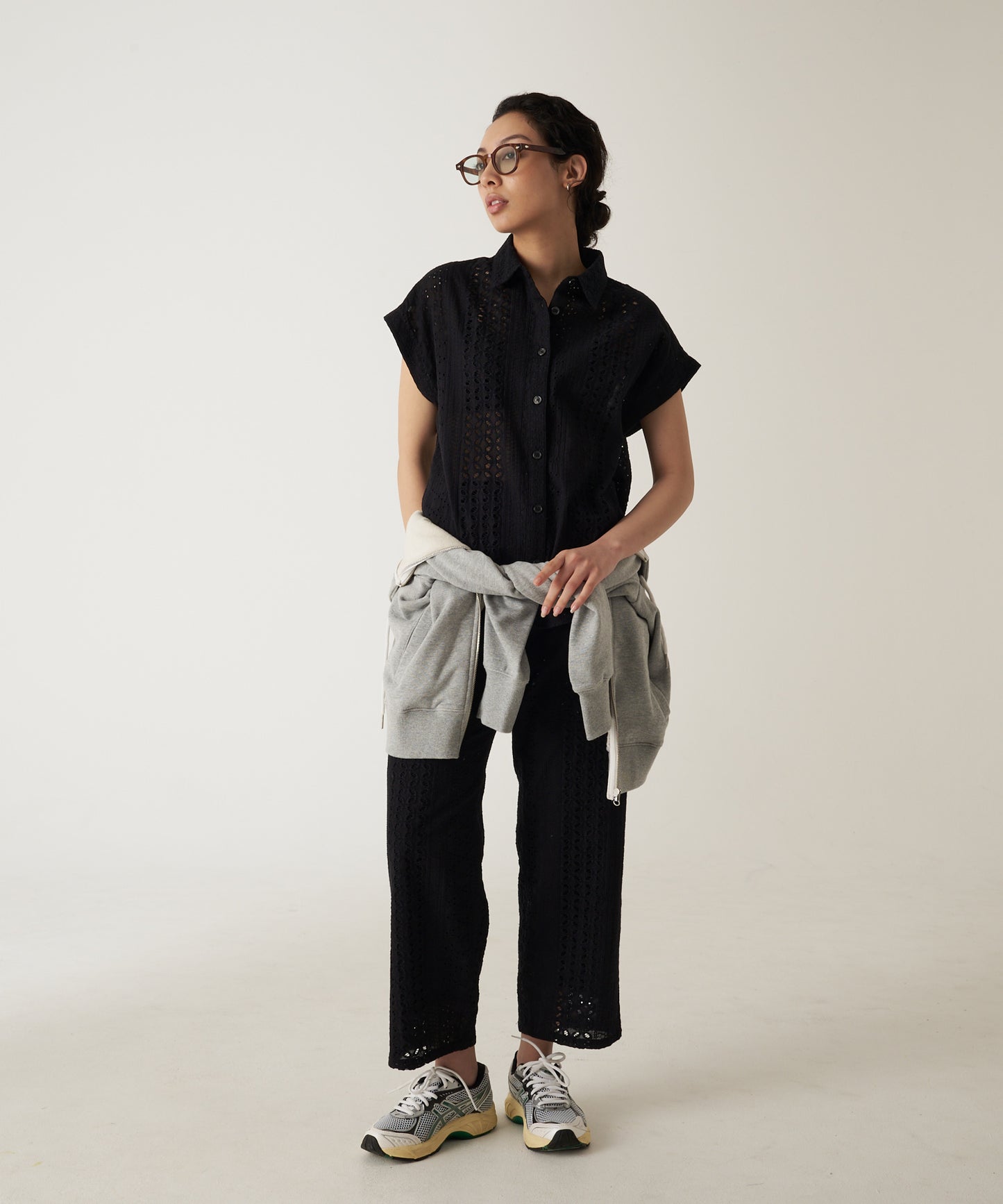 シーサイドレース 半袖シャツ/SEASIDE LACE SS SHIRT