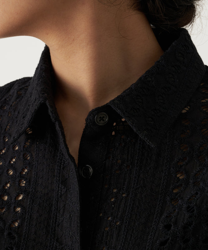 シーサイドレース 半袖シャツ/SEASIDE LACE SS SHIRT