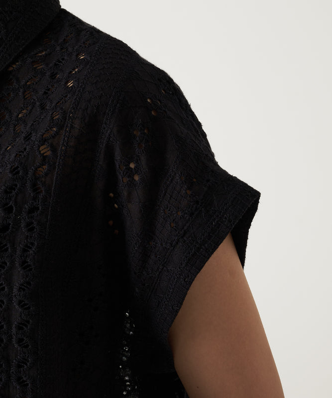 シーサイドレース 半袖シャツ/SEASIDE LACE SS SHIRT