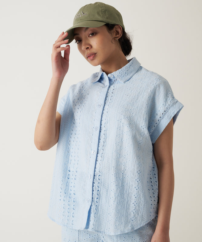 シーサイドレース 半袖シャツ/SEASIDE LACE SS SHIRT