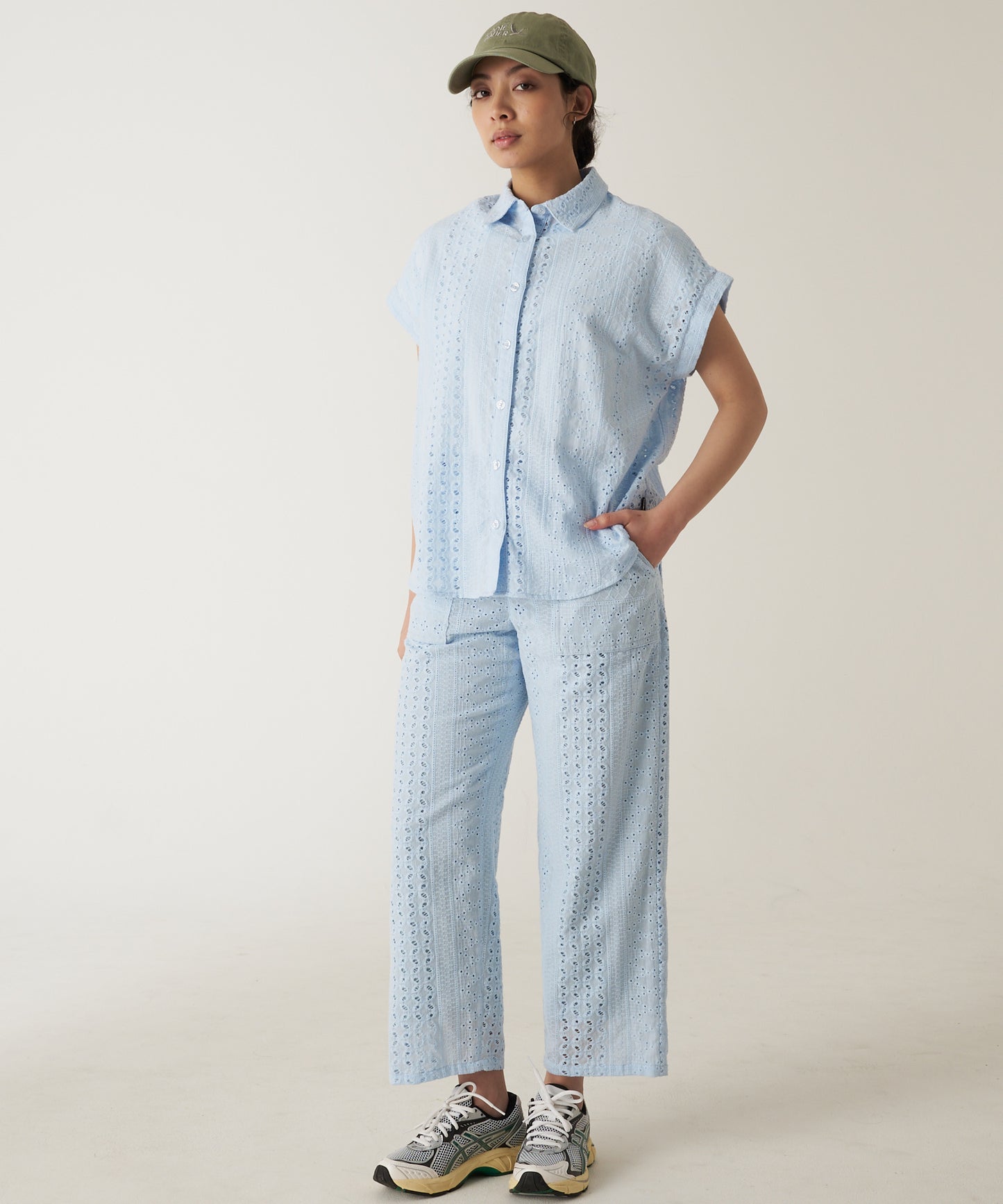 シーサイドレース 半袖シャツ/SEASIDE LACE SS SHIRT