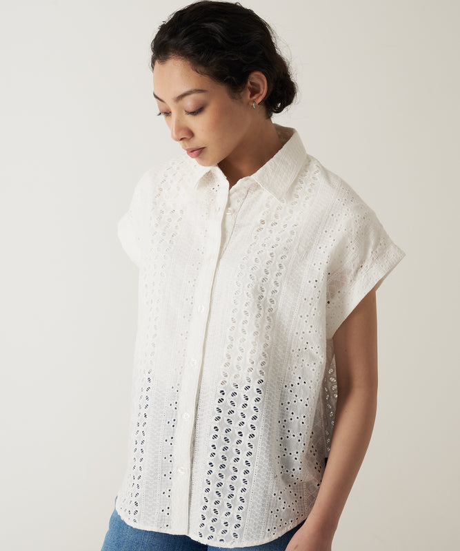 シーサイドレース 半袖シャツ/SEASIDE LACE SS SHIRT
