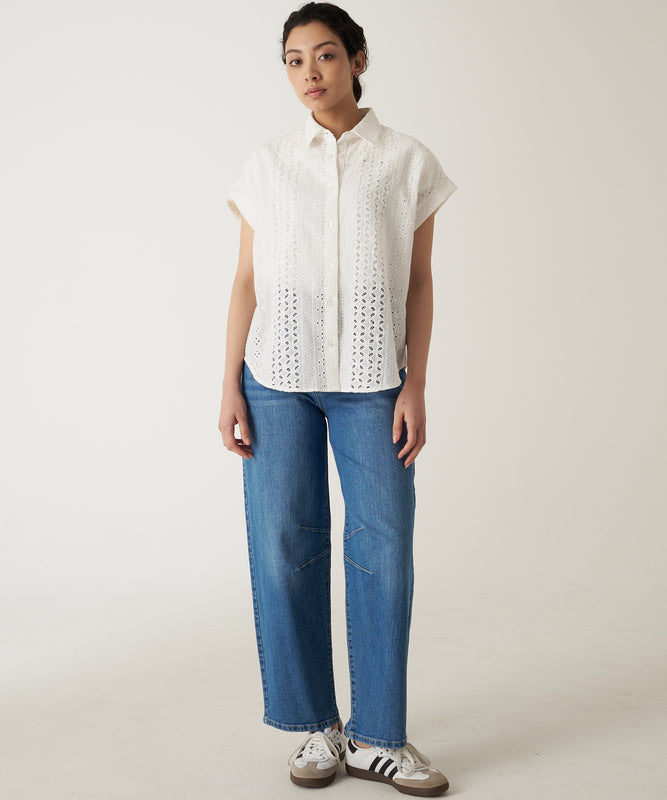 シーサイドレース 半袖シャツ/SEASIDE LACE SS SHIRT