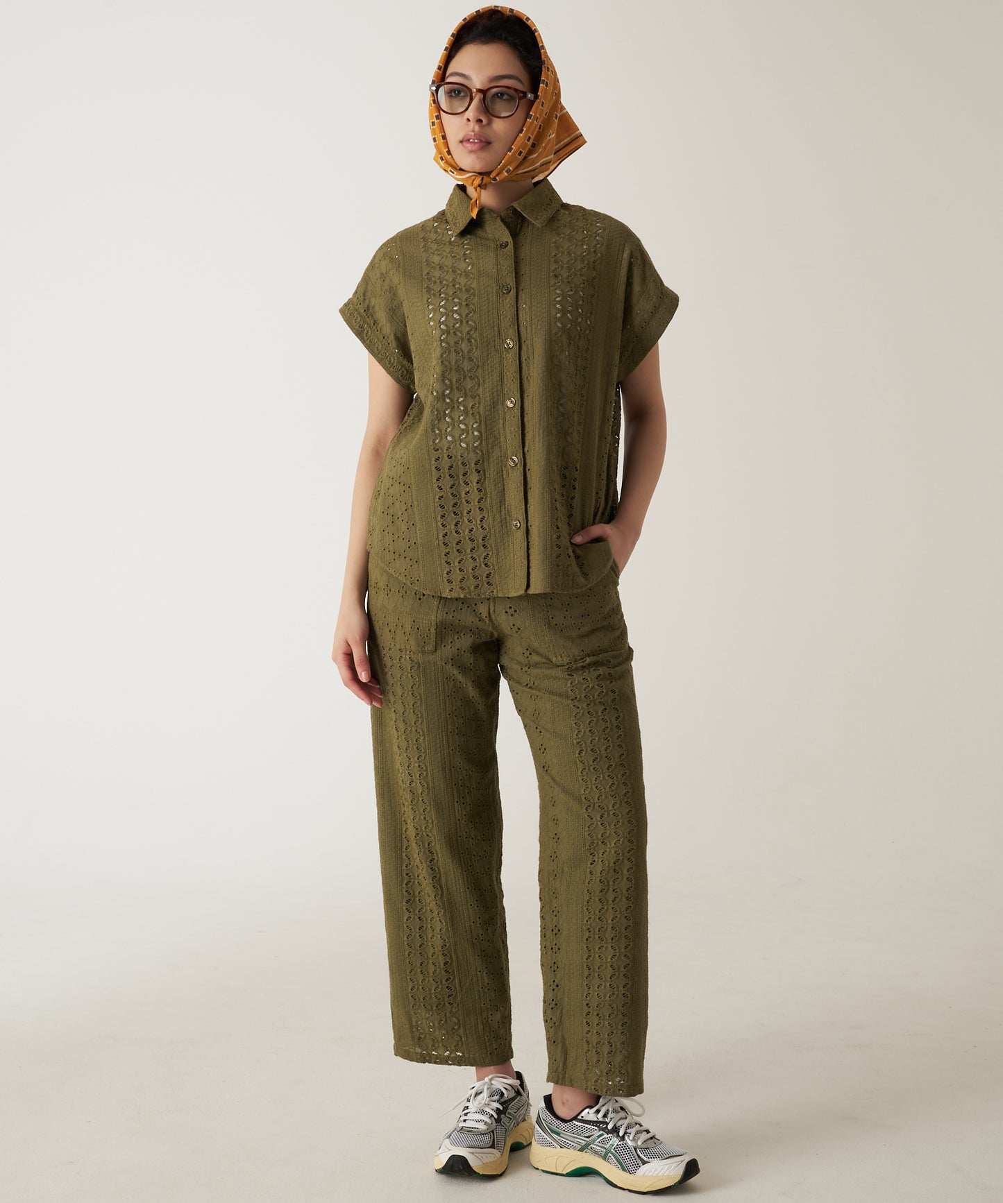 シーサイドレース 半袖シャツ/SEASIDE LACE SS SHIRT