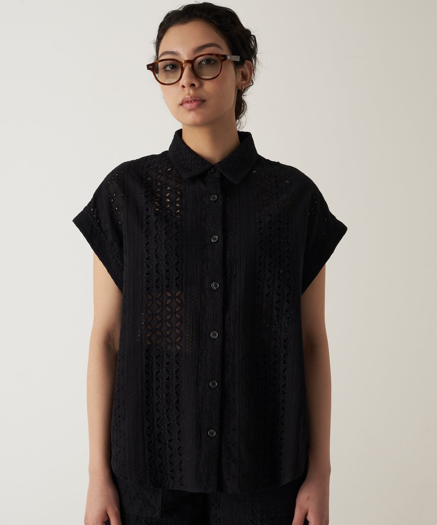 シーサイドレース 半袖シャツ/SEASIDE LACE SS SHIRT