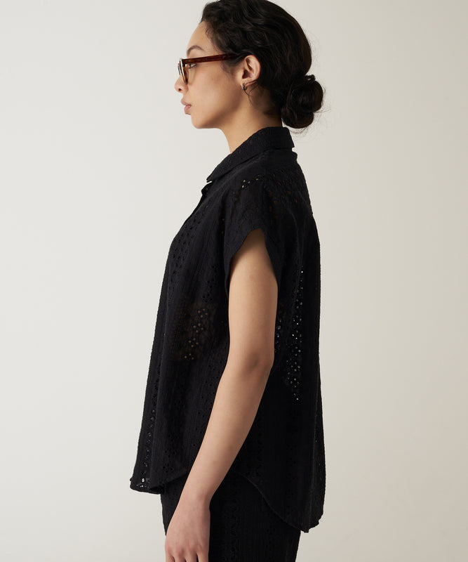 シーサイドレース 半袖シャツ/SEASIDE LACE SS SHIRT