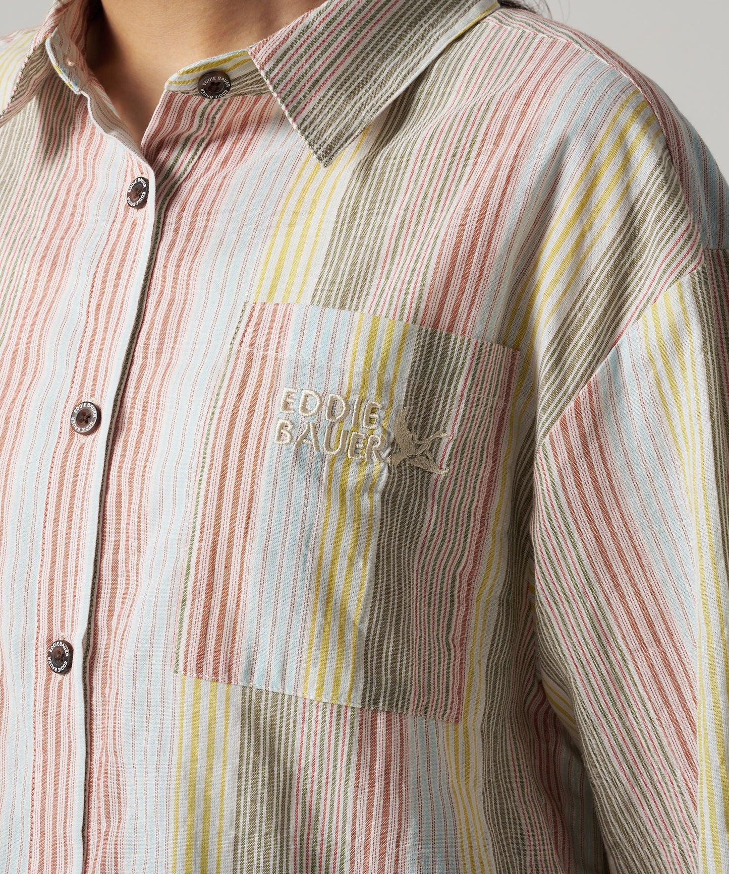 EBロゴ ストライプシャツ/EB LOGO STRIPE SHIRT