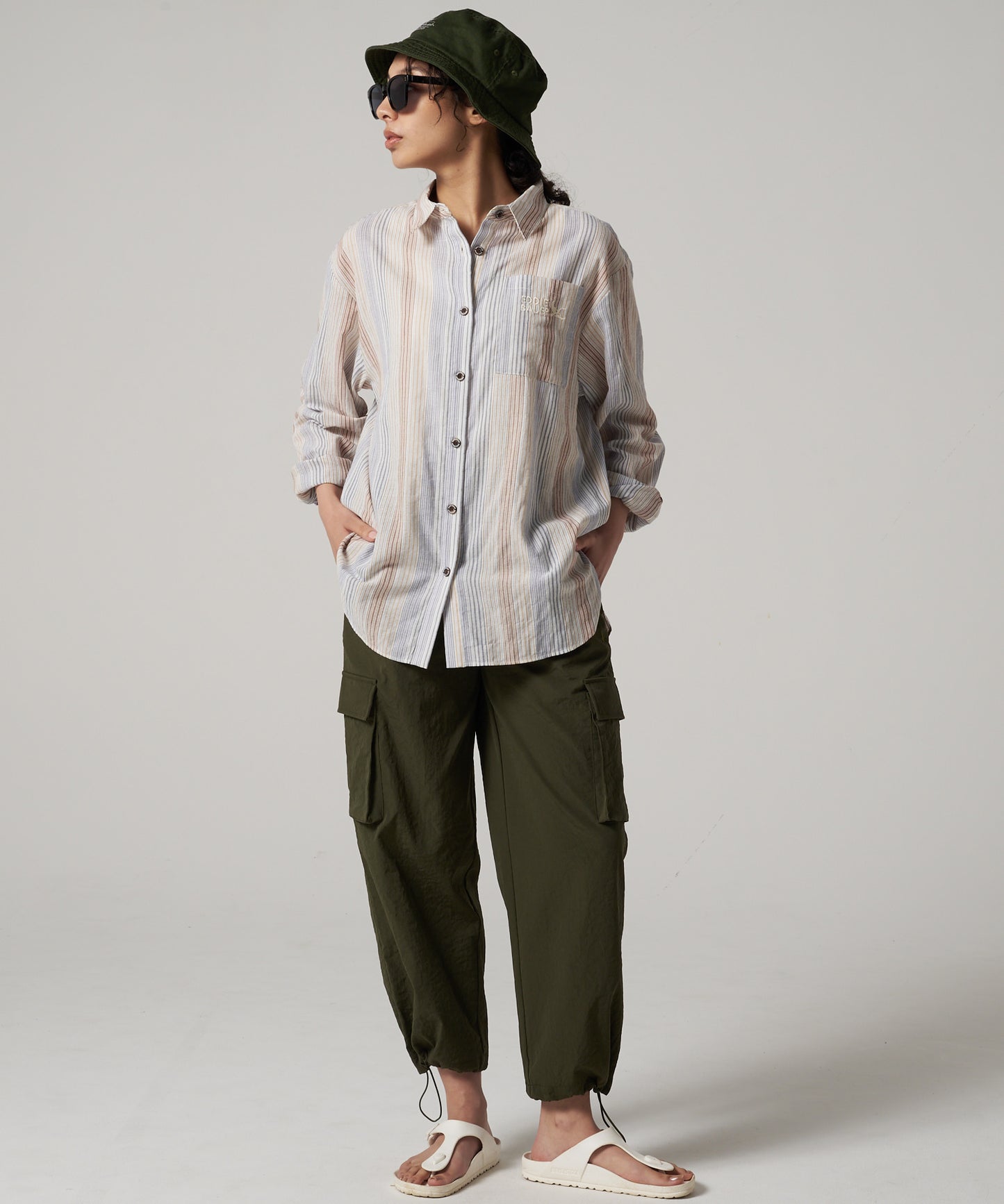 EBロゴ ストライプシャツ/EB LOGO STRIPE SHIRT