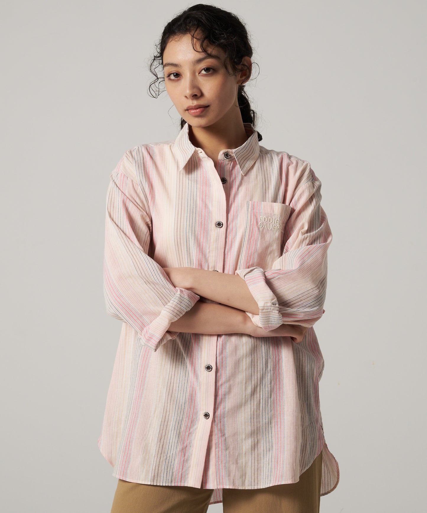EBロゴ ストライプシャツ/EB LOGO STRIPE SHIRT