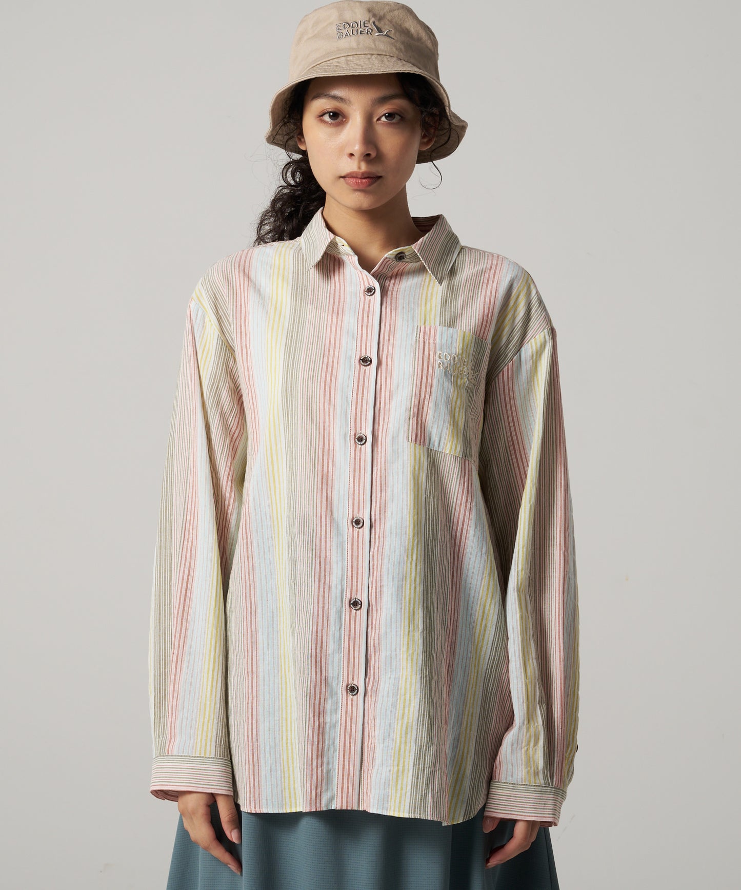 EBロゴ ストライプシャツ/EB LOGO STRIPE SHIRT