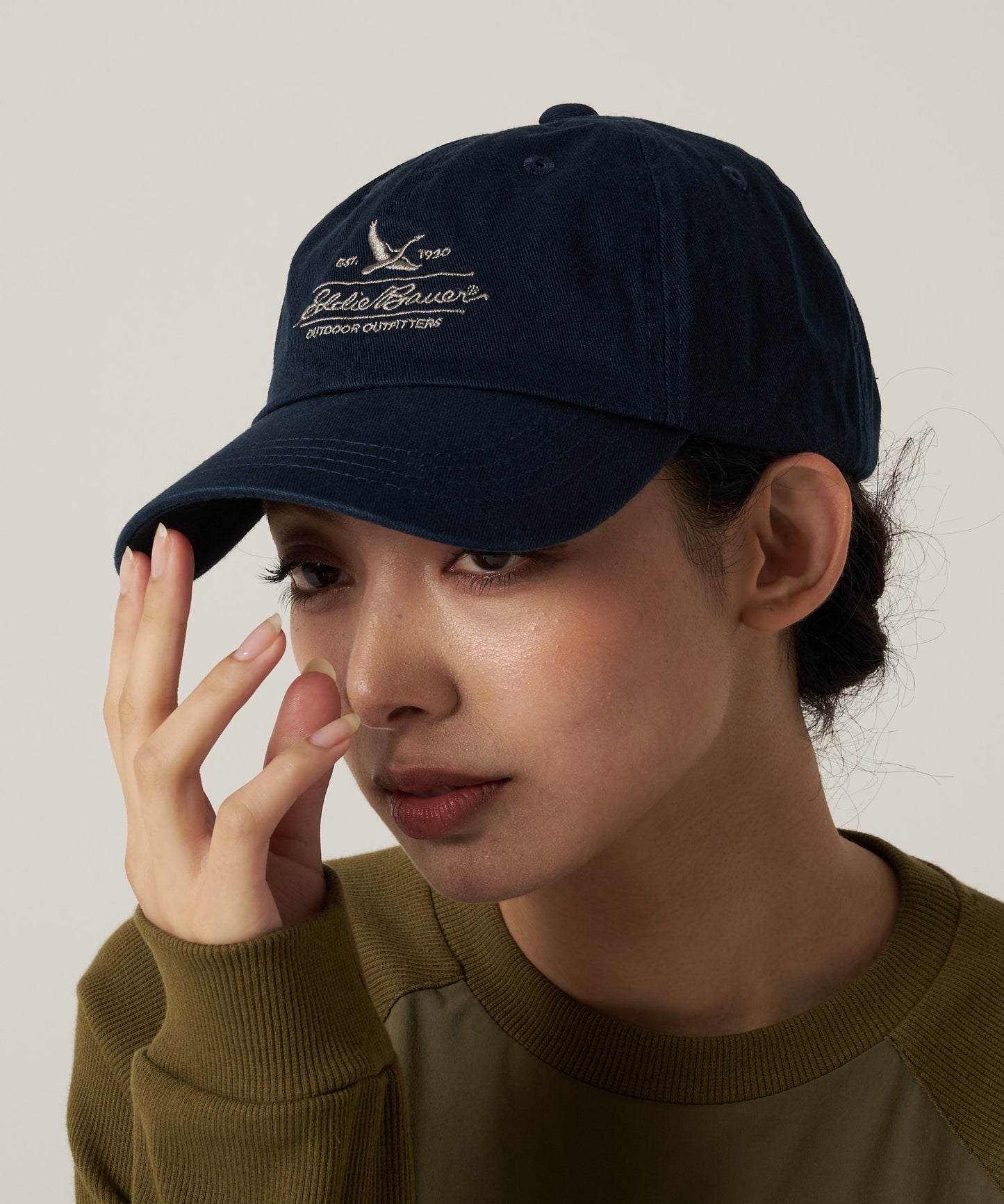 コットンツイル ロゴキャップ/COTTON TWILL LOGO CAP