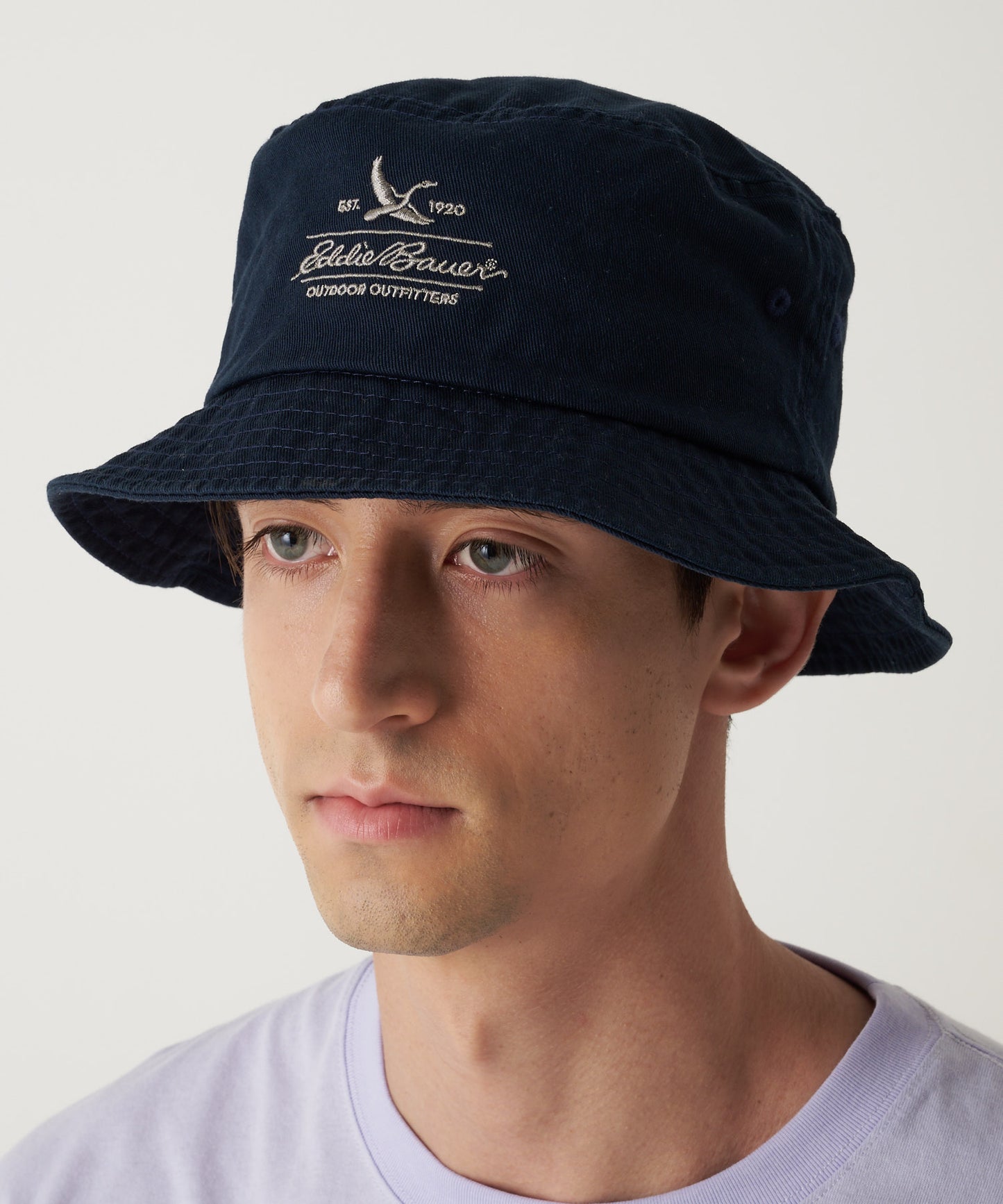 コットンツイル ロゴバケットハット/COTTON TWILL LOGO BUCKET HAT