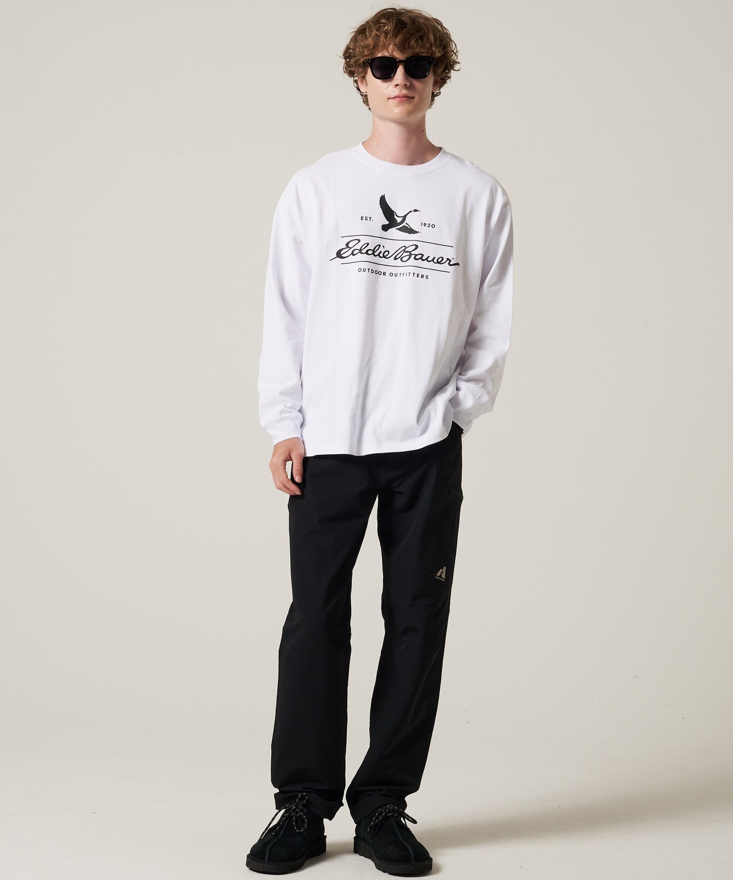 クラシックロゴ プリント長袖Tシャツ/CLASSIC LOGO PRINT LS TEE
