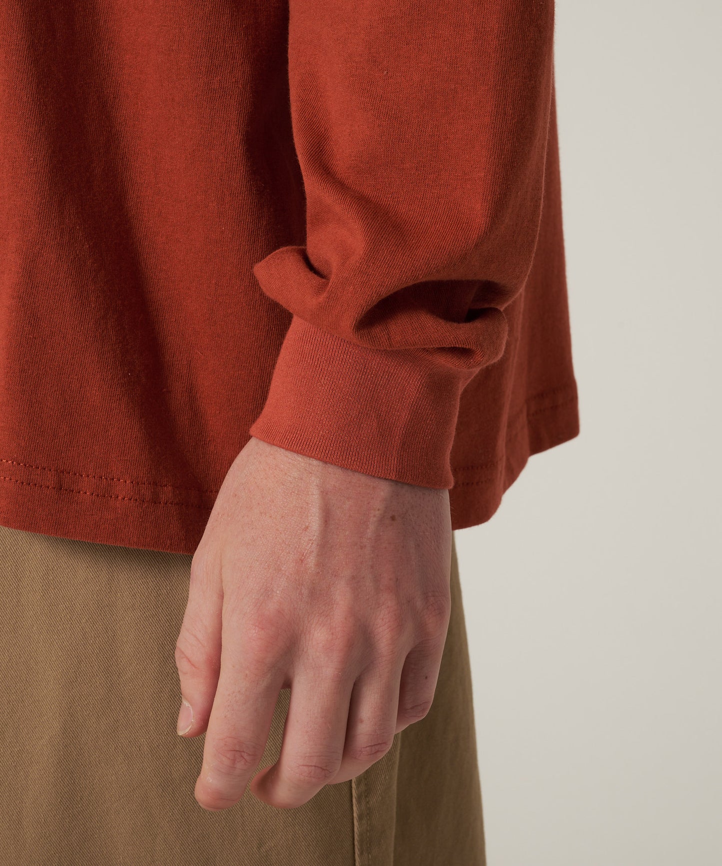 ワンポイントポケット長袖Tシャツ/ONE POINT PKT LS TEE