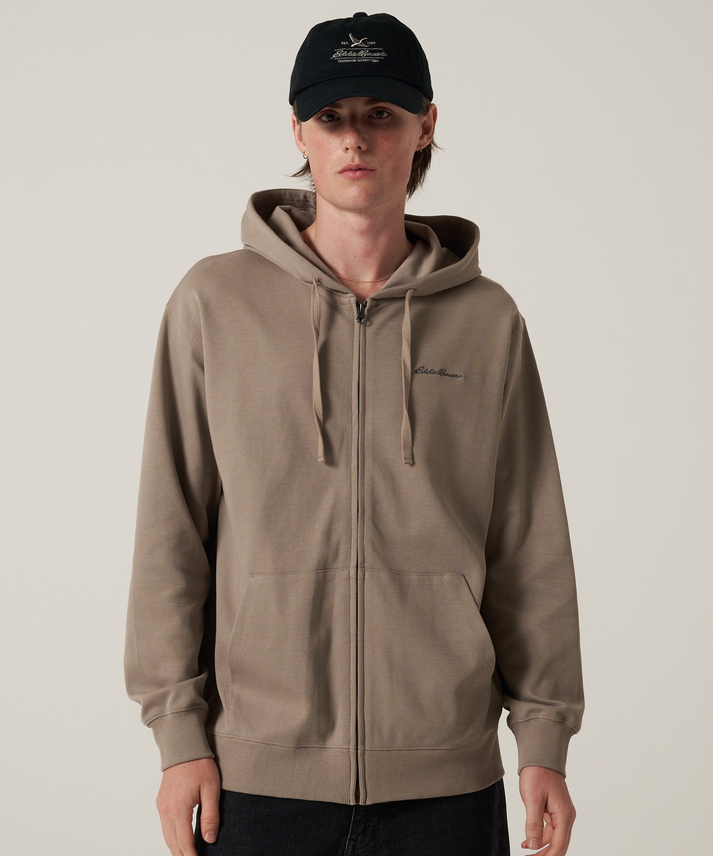 ダブルフェイスカノコ ジップフーディ/W-PIQUE ZIP HOODIE