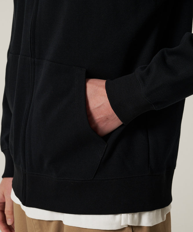 ダブルフェイスカノコ ジップフーディ/W-PIQUE ZIP HOODIE
