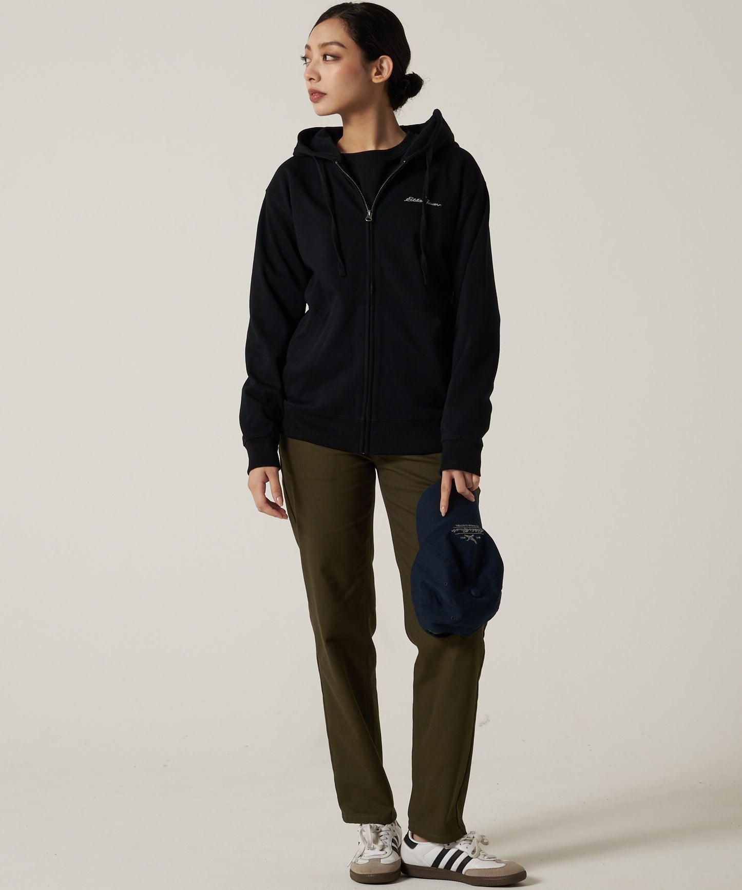 ダブルフェイスカノコ ジップフーディ/W-PIQUE ZIP HOODIE