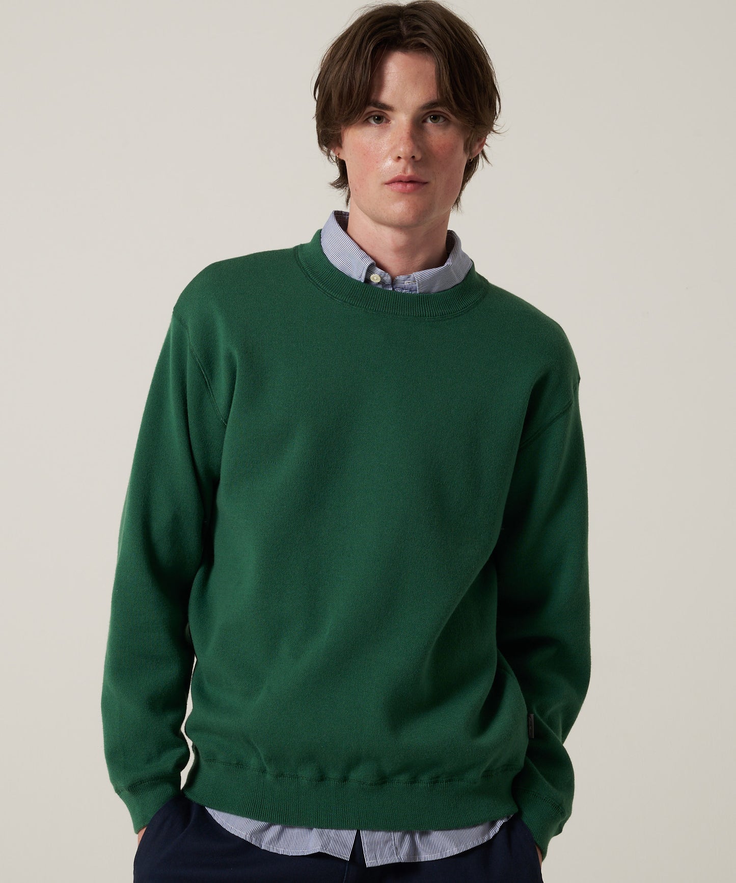 ミラノリブ クルーニット/MILAN RIB CREW KNIT