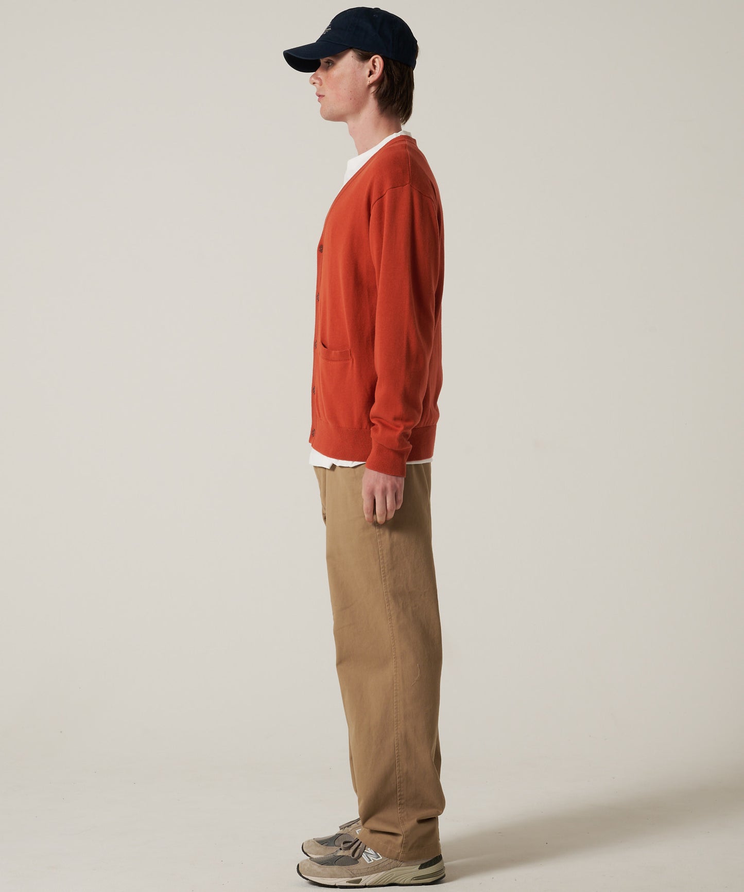 【予約】ファイン ゲージ Vネックカーディガン/FINE GAUGE V-NECK CARDIGAN