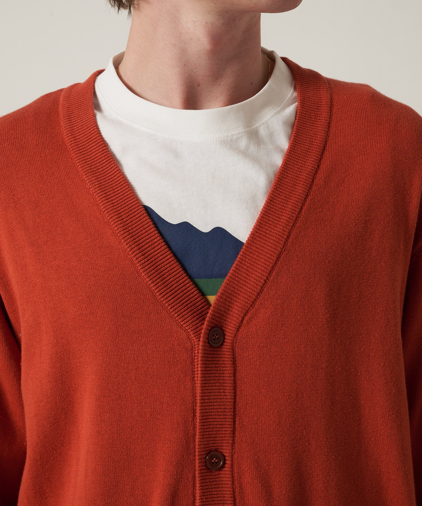 【予約】ファイン ゲージ Vネックカーディガン/FINE GAUGE V-NECK CARDIGAN