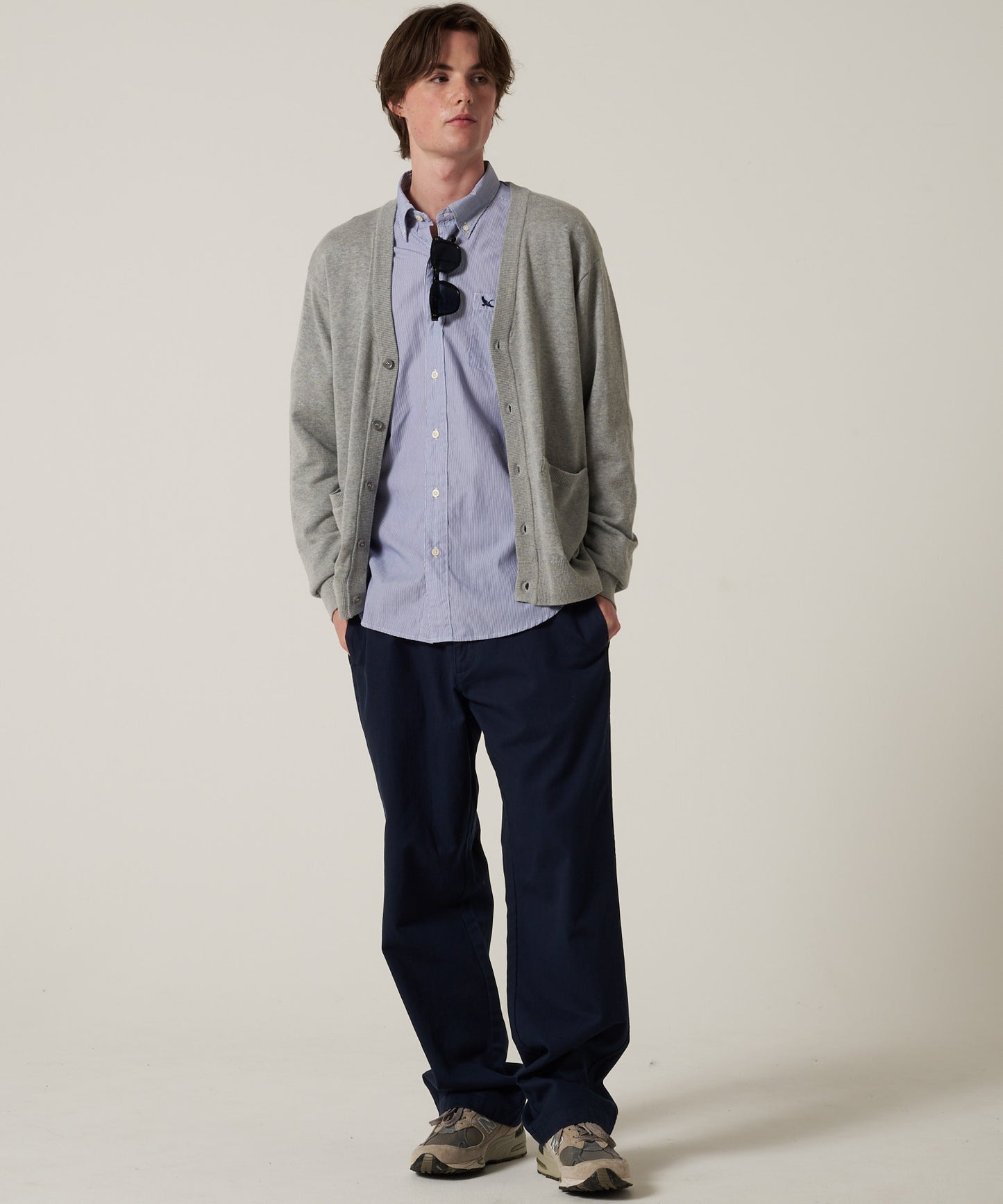 【予約】ファイン ゲージ Vネックカーディガン/FINE GAUGE V-NECK CARDIGAN