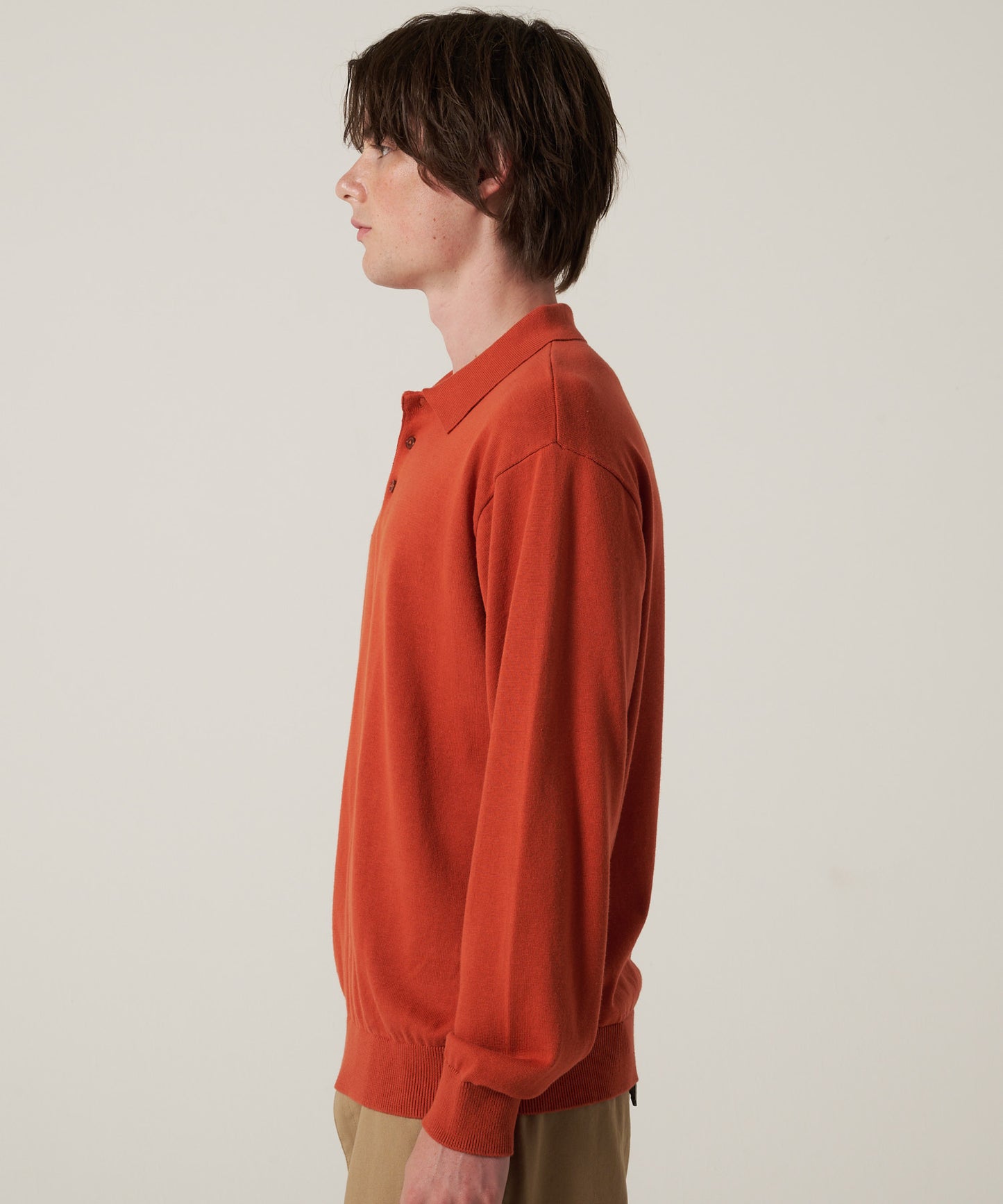 【予約】ファイン ゲージ 長袖ポロシャツ/FINE GAUGE LS POLO