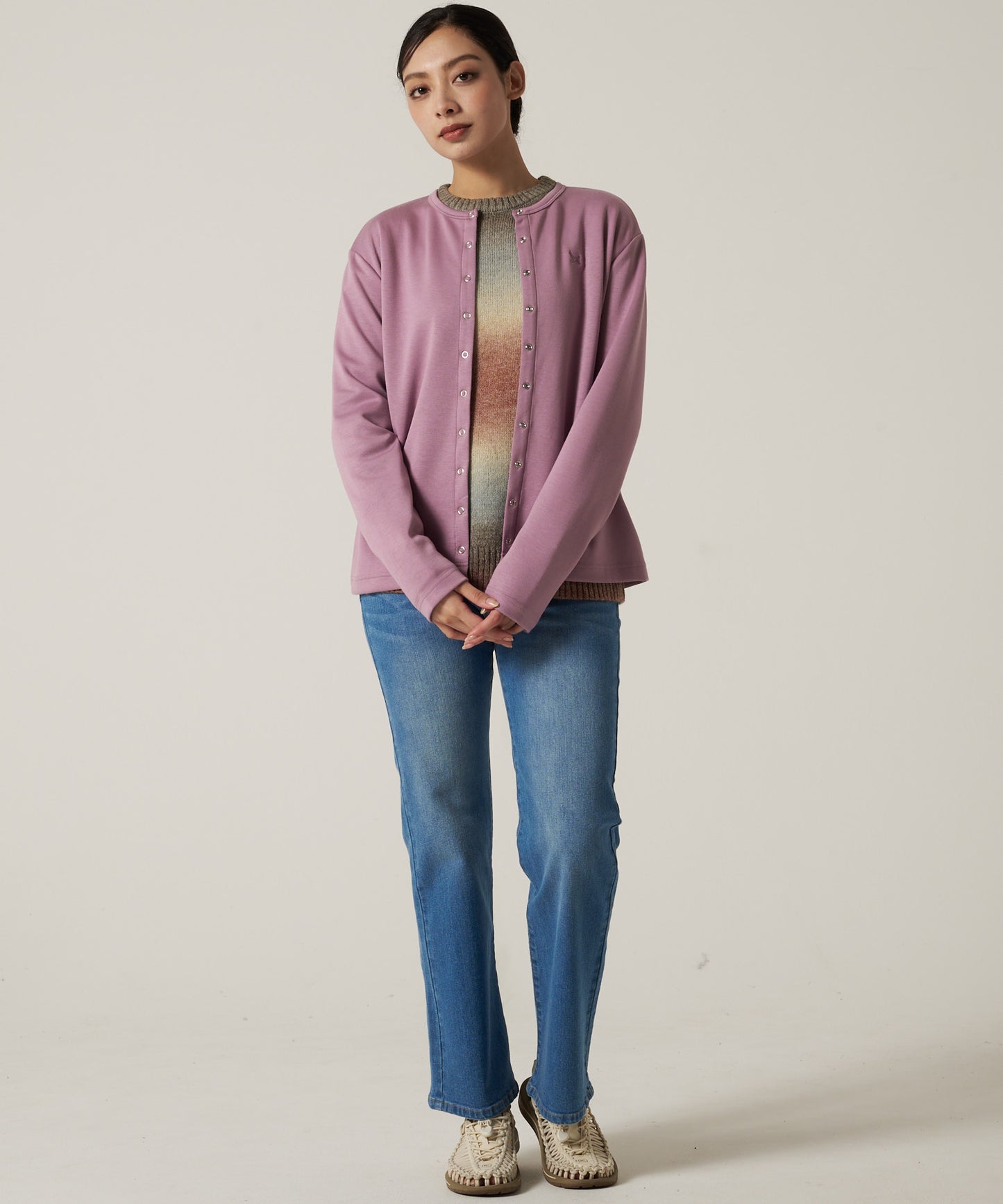【予約】長袖スナップカーディガン/LS SNAP CARDIGAN