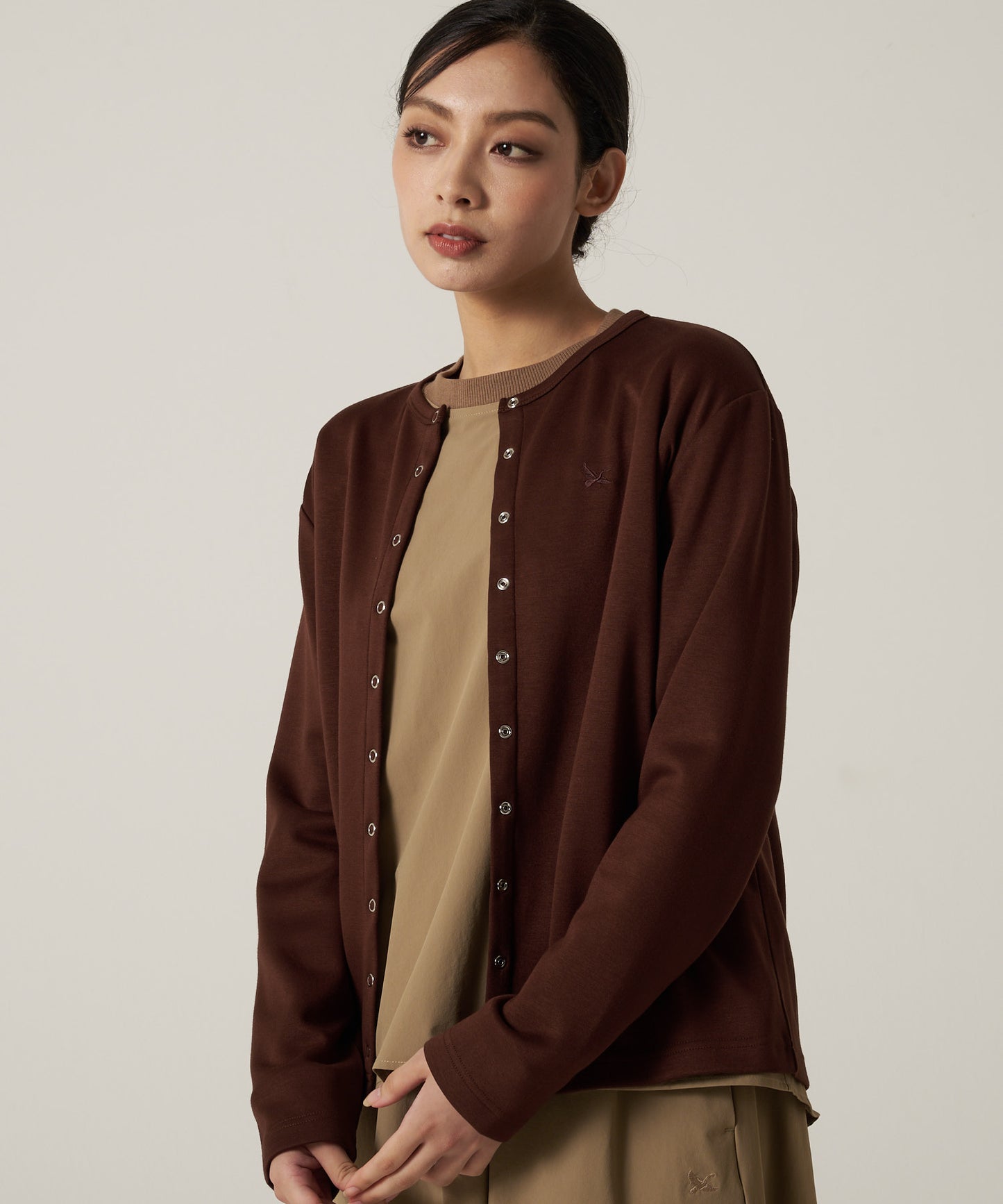 【予約】長袖スナップカーディガン/LS SNAP CARDIGAN
