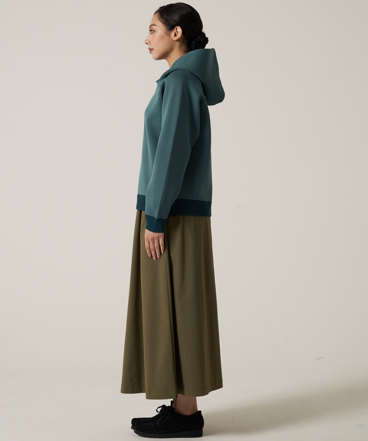 【予約】ジャガードニット フーディ/JACQUARD-KNIT HOODIE