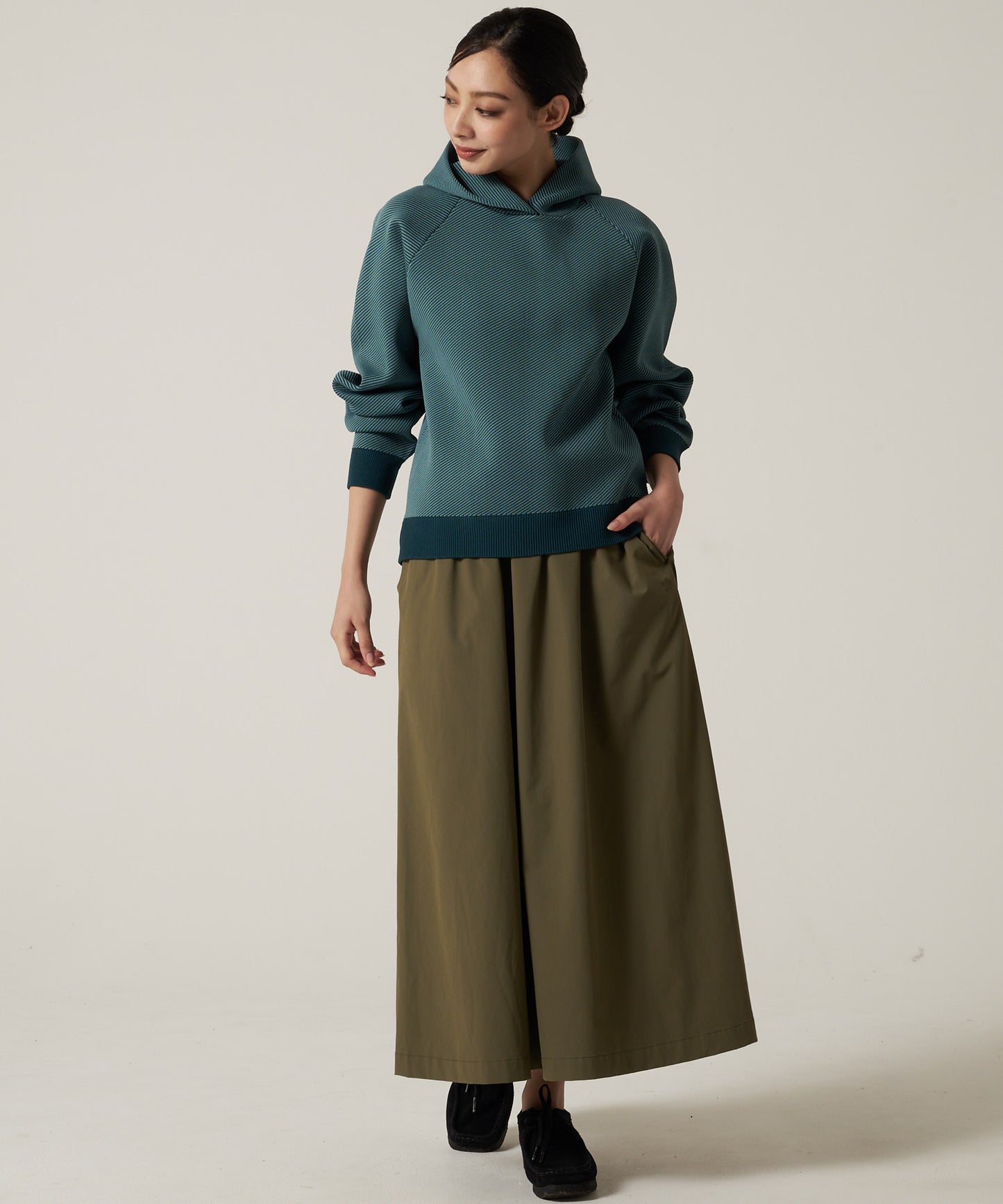【予約】ジャガードニット フーディ/JACQUARD-KNIT HOODIE