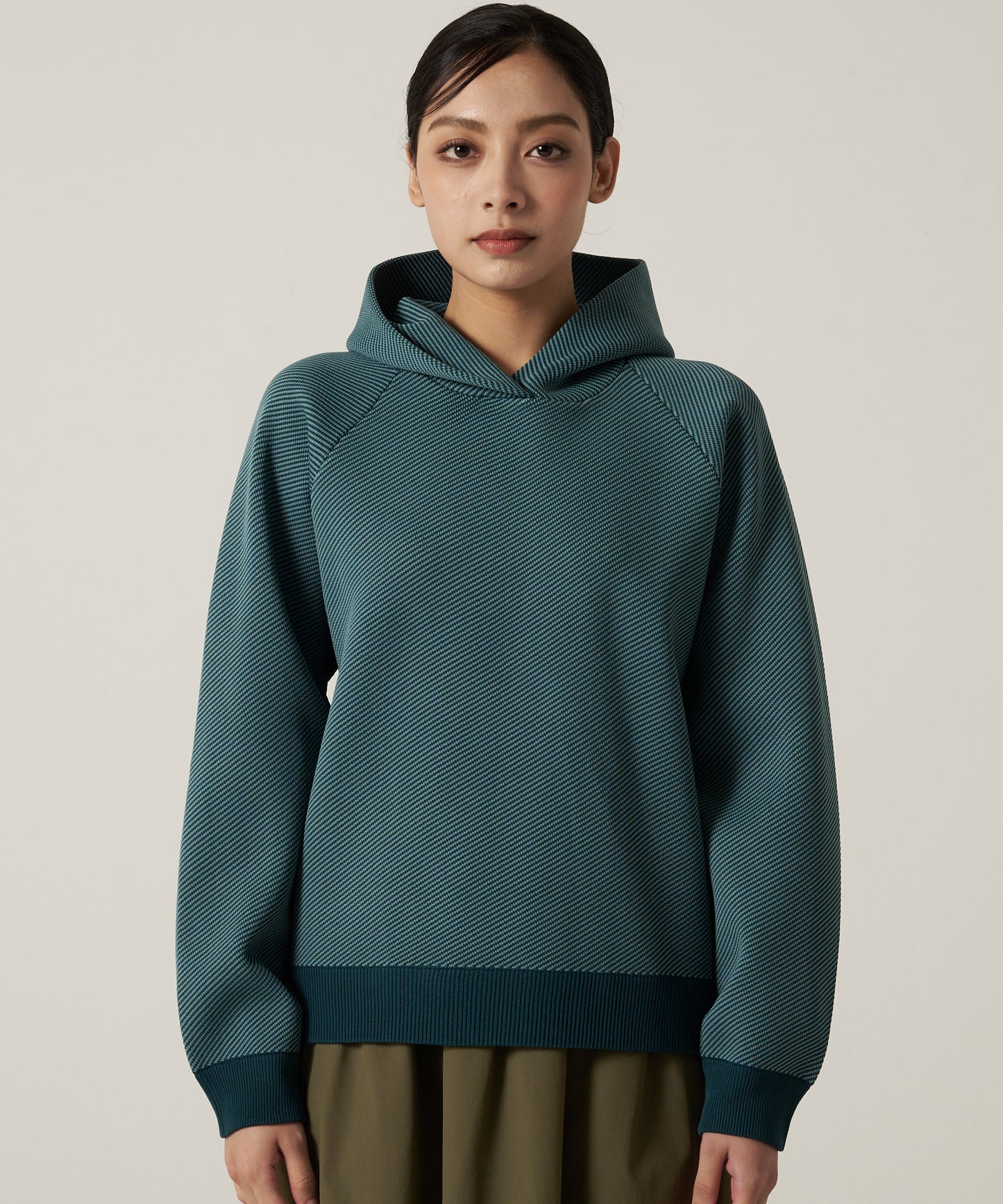 【予約】ジャガードニット フーディ/JACQUARD-KNIT HOODIE