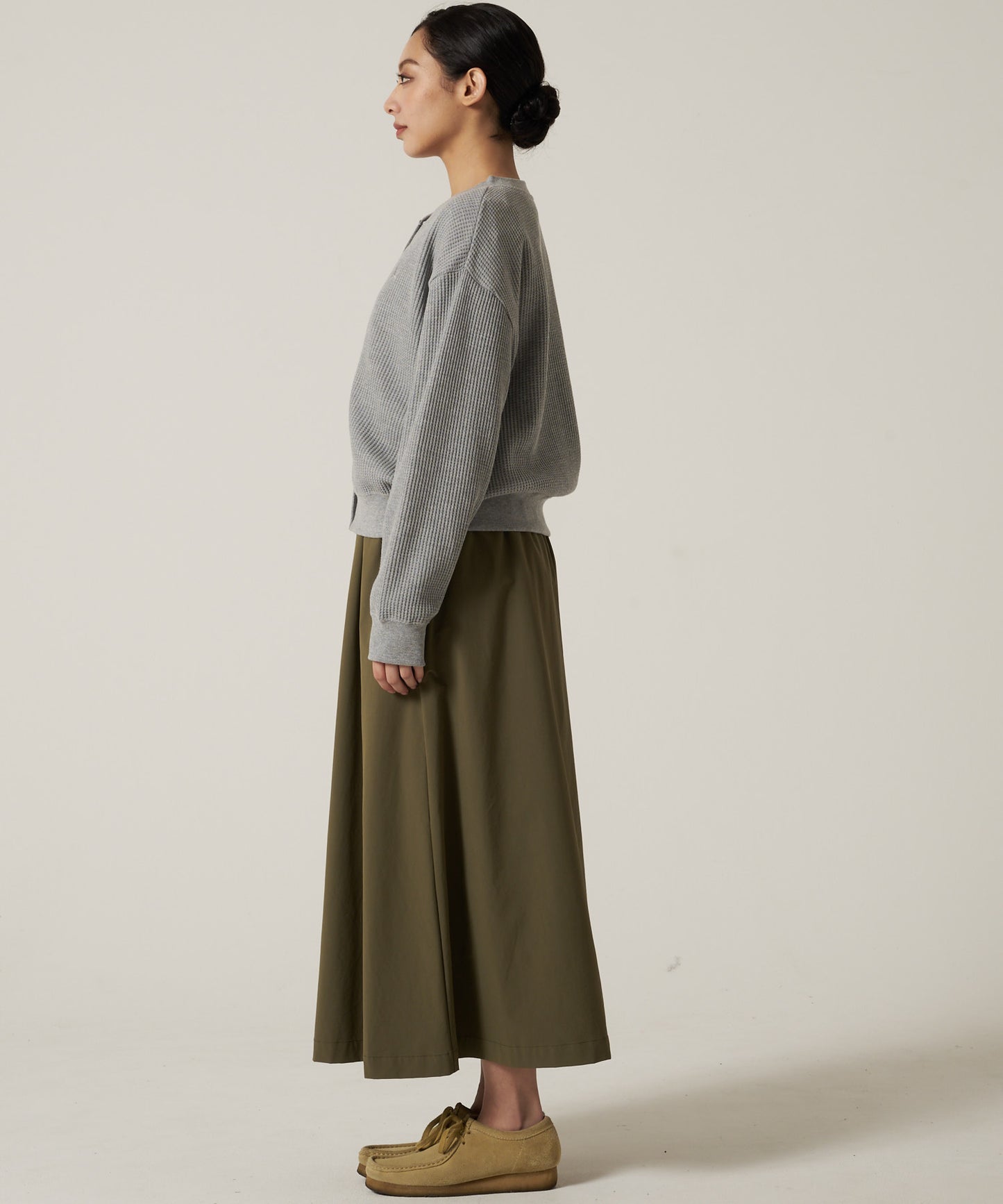 【予約】リラックスワッフル 長袖カーディガン/LS RELAXED WAFFLE CARDIGAN