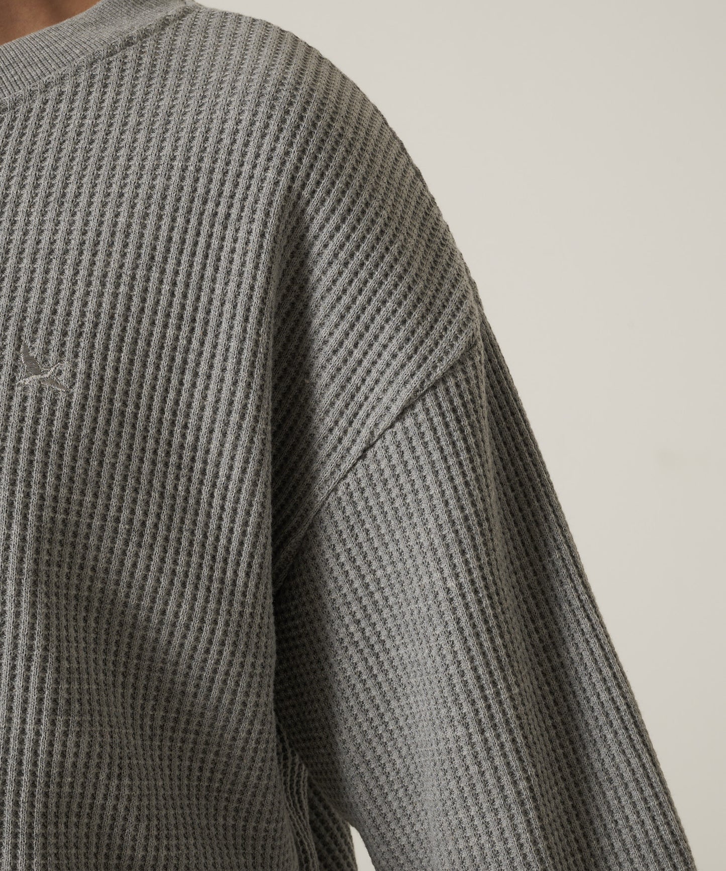 【予約】リラックスワッフル 長袖カーディガン/LS RELAXED WAFFLE CARDIGAN