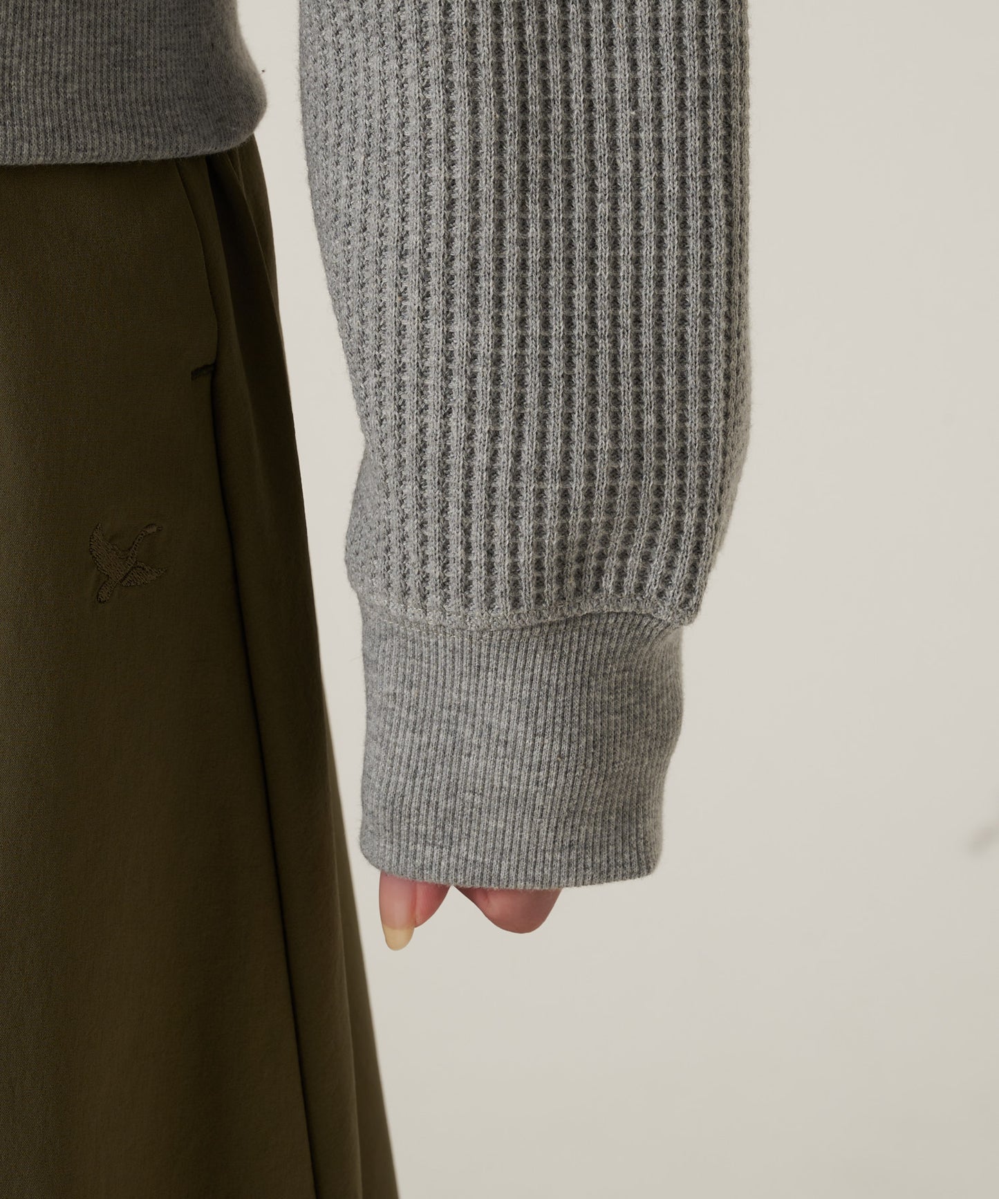 【予約】リラックスワッフル 長袖カーディガン/LS RELAXED WAFFLE CARDIGAN