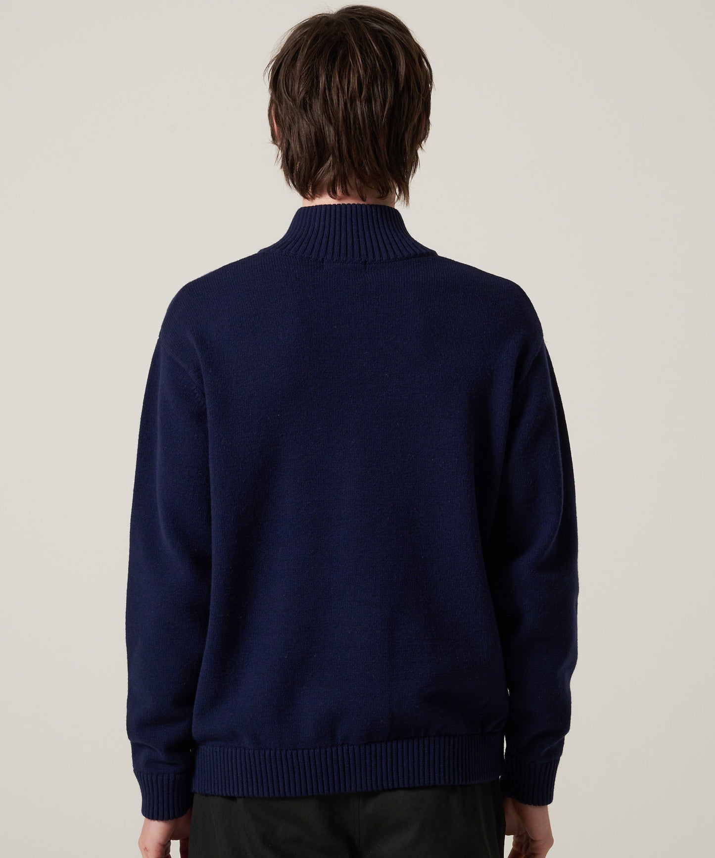 クォータージップ モックセーター/QUARTER ZIP MOCK SWEATER